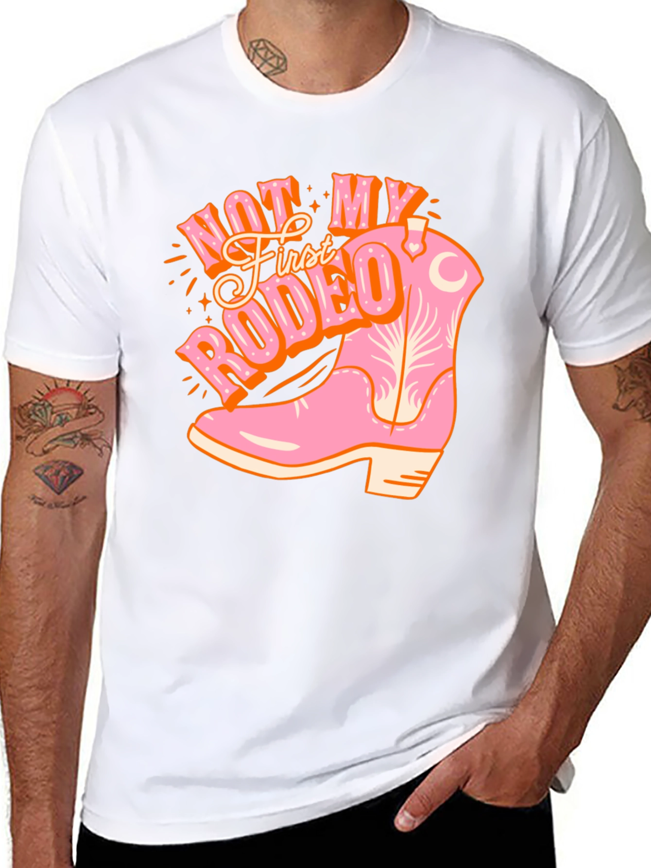 Not My First Rodeo Cowboy Boot Tee