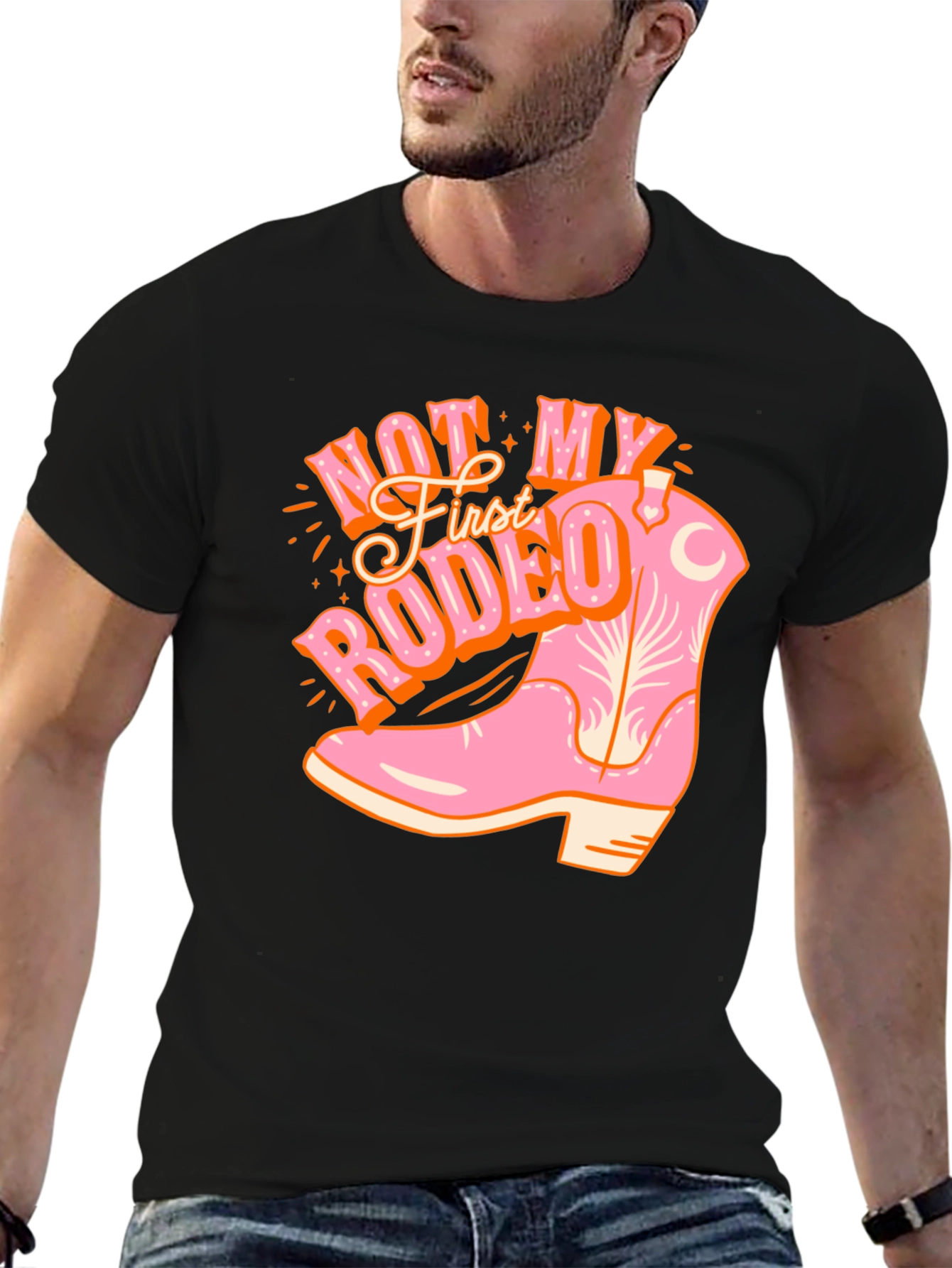 Not My First Rodeo Cowboy Boot Tee