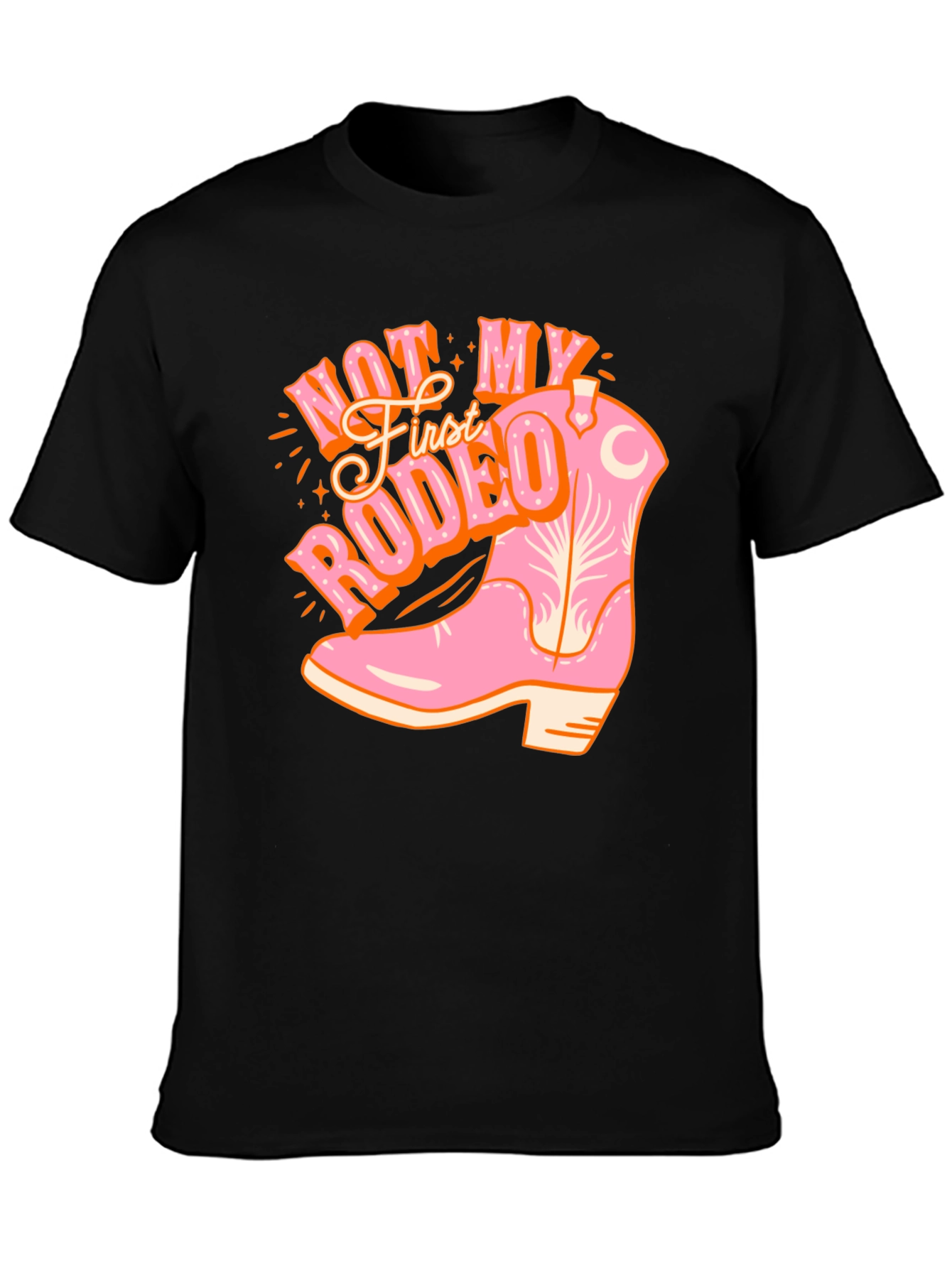 Not My First Rodeo Cowboy Boot Tee