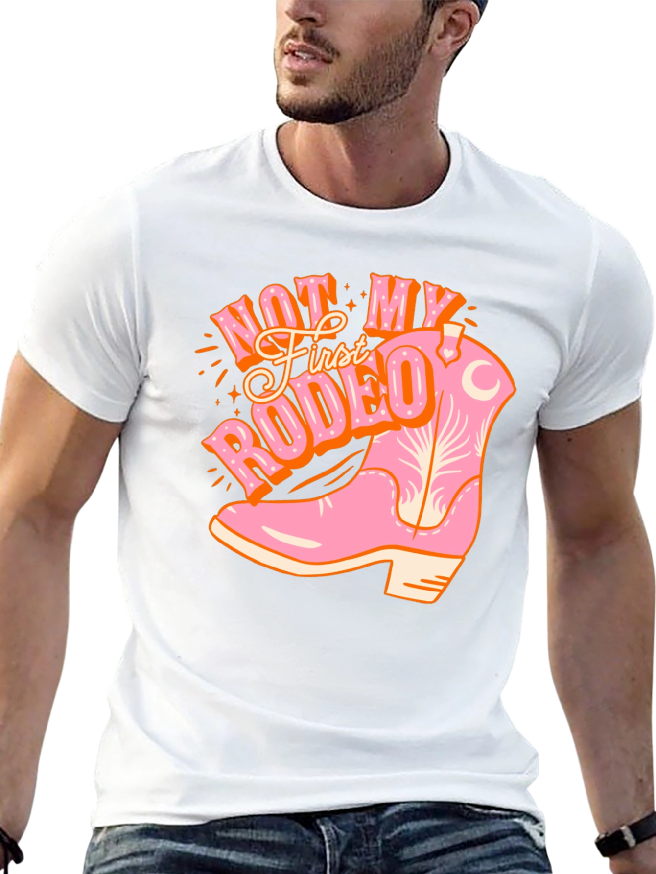Not My First Rodeo Cowboy Boot Tee