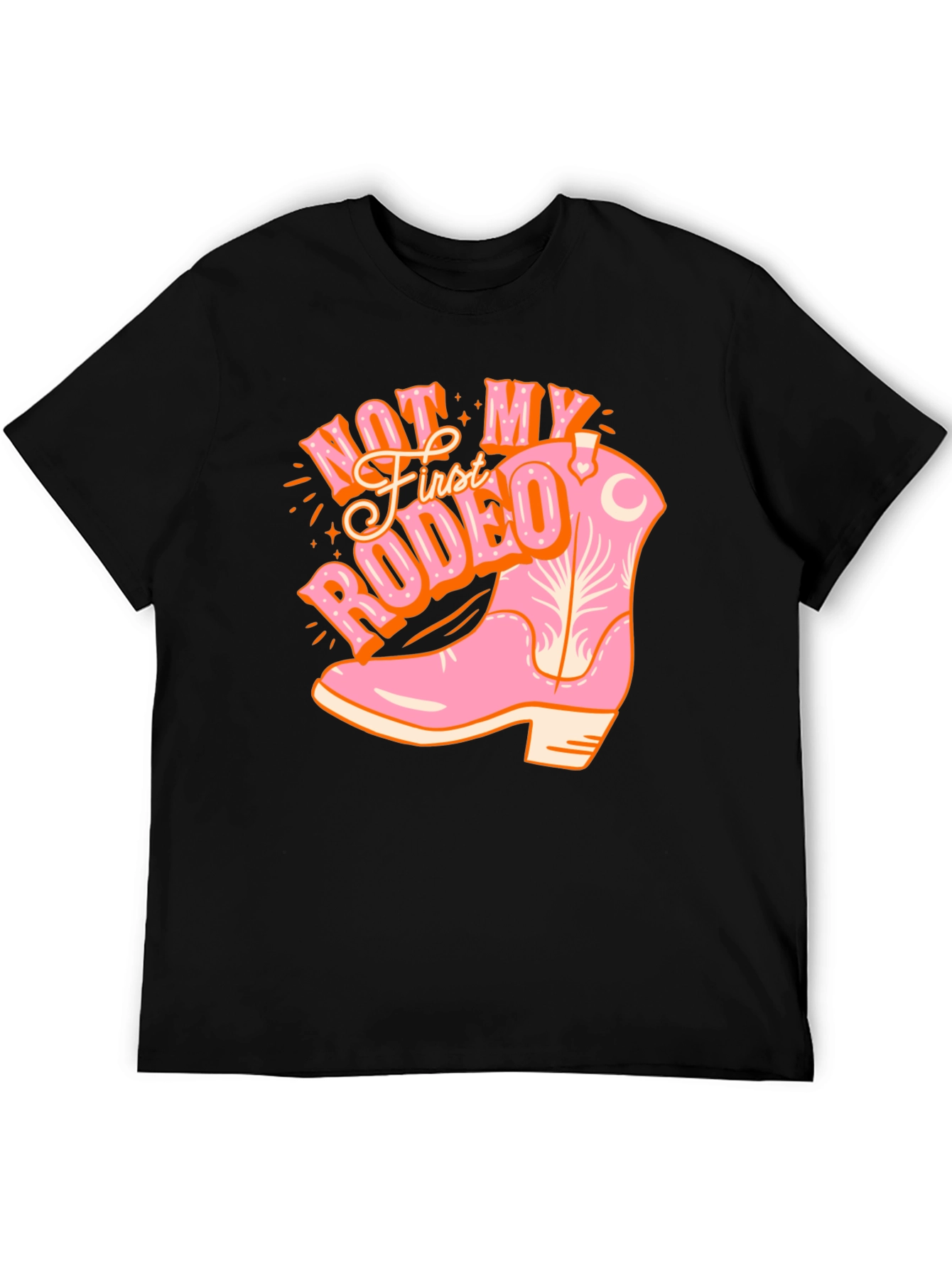 Not My First Rodeo Cowboy Boot Tee