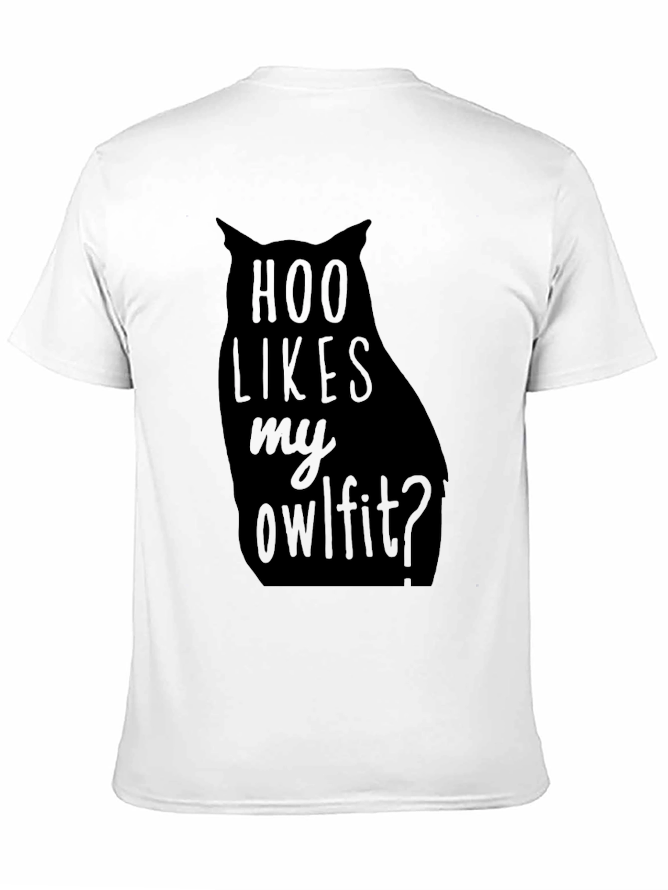 Hoo Likes My Owlfitt Black Graphic T-Shirt