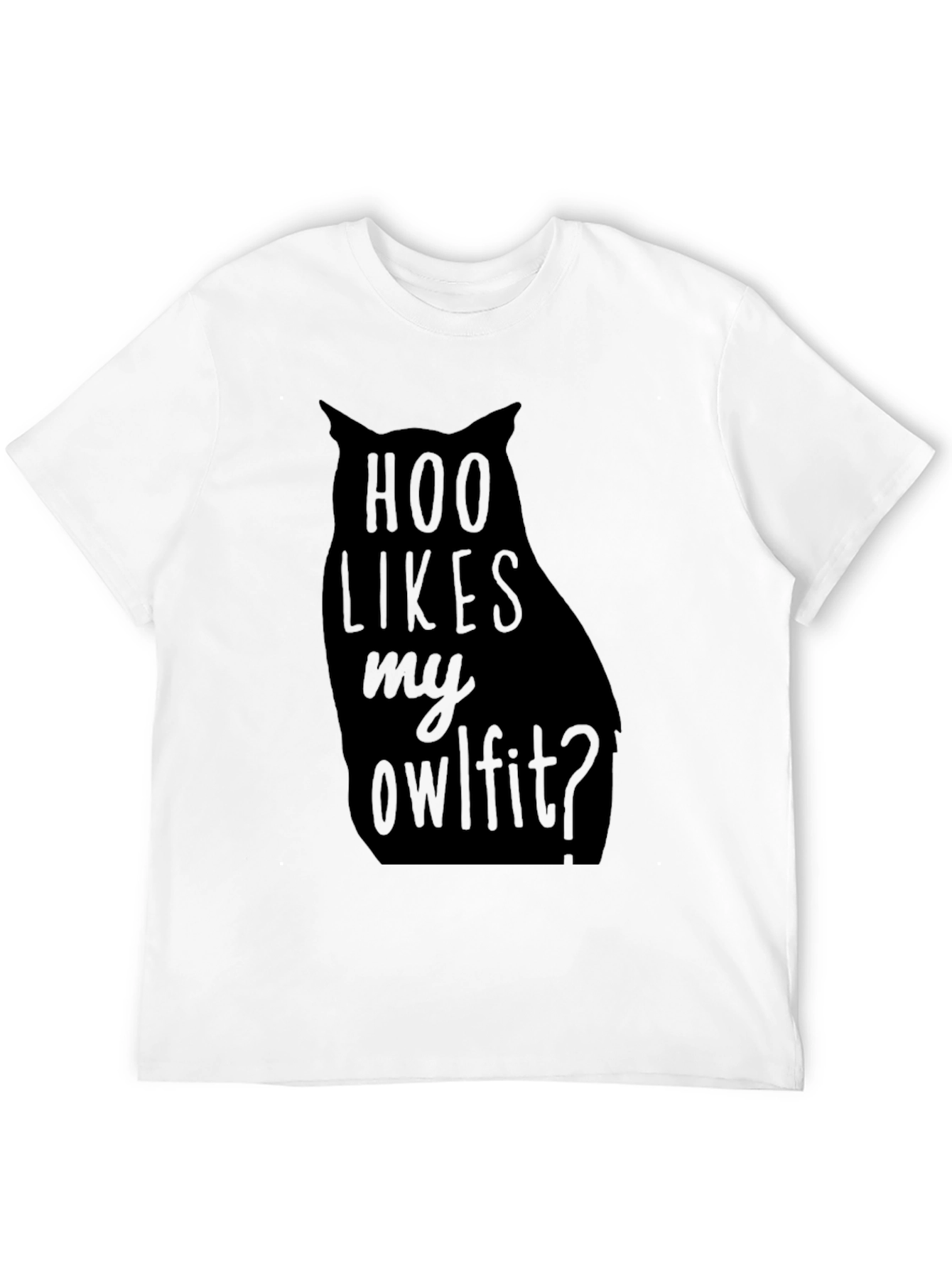 Hoo Likes My Owlfitt Black Graphic T-Shirt