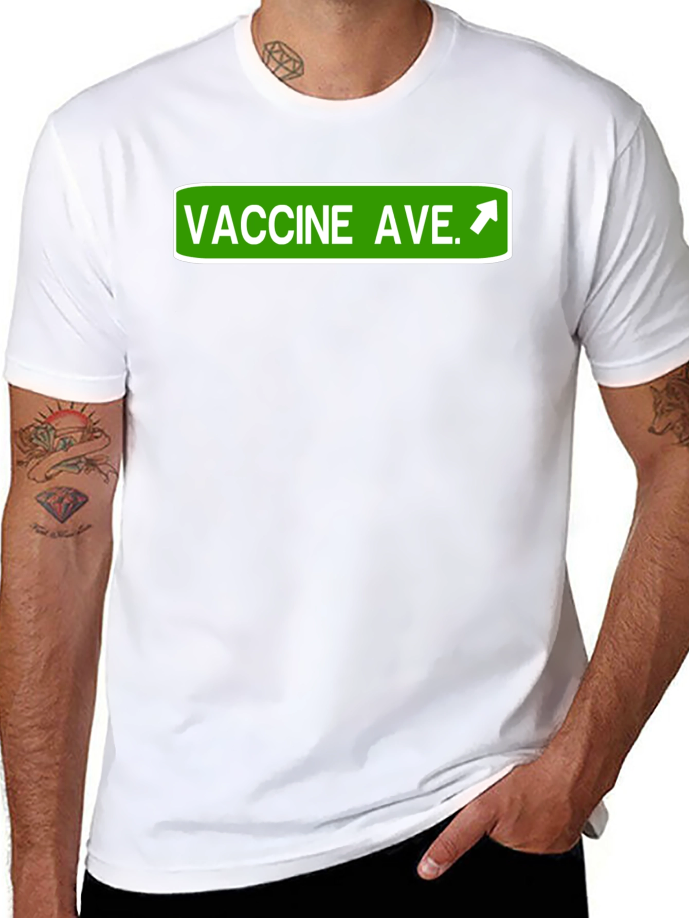Vaccine Ave. Graphic Tee - Stay Safe!
