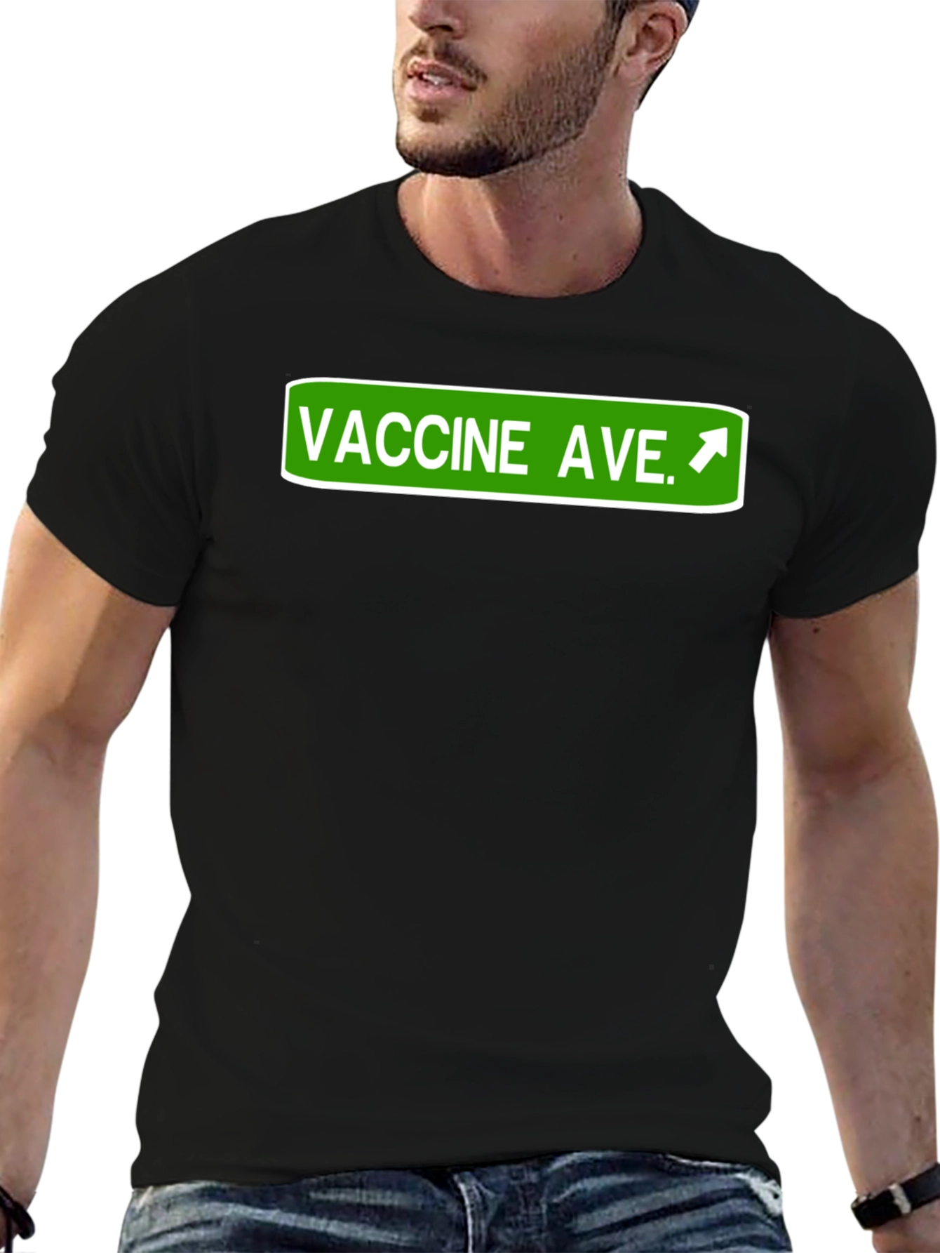 Vaccine Ave. Graphic Tee - Stay Safe!