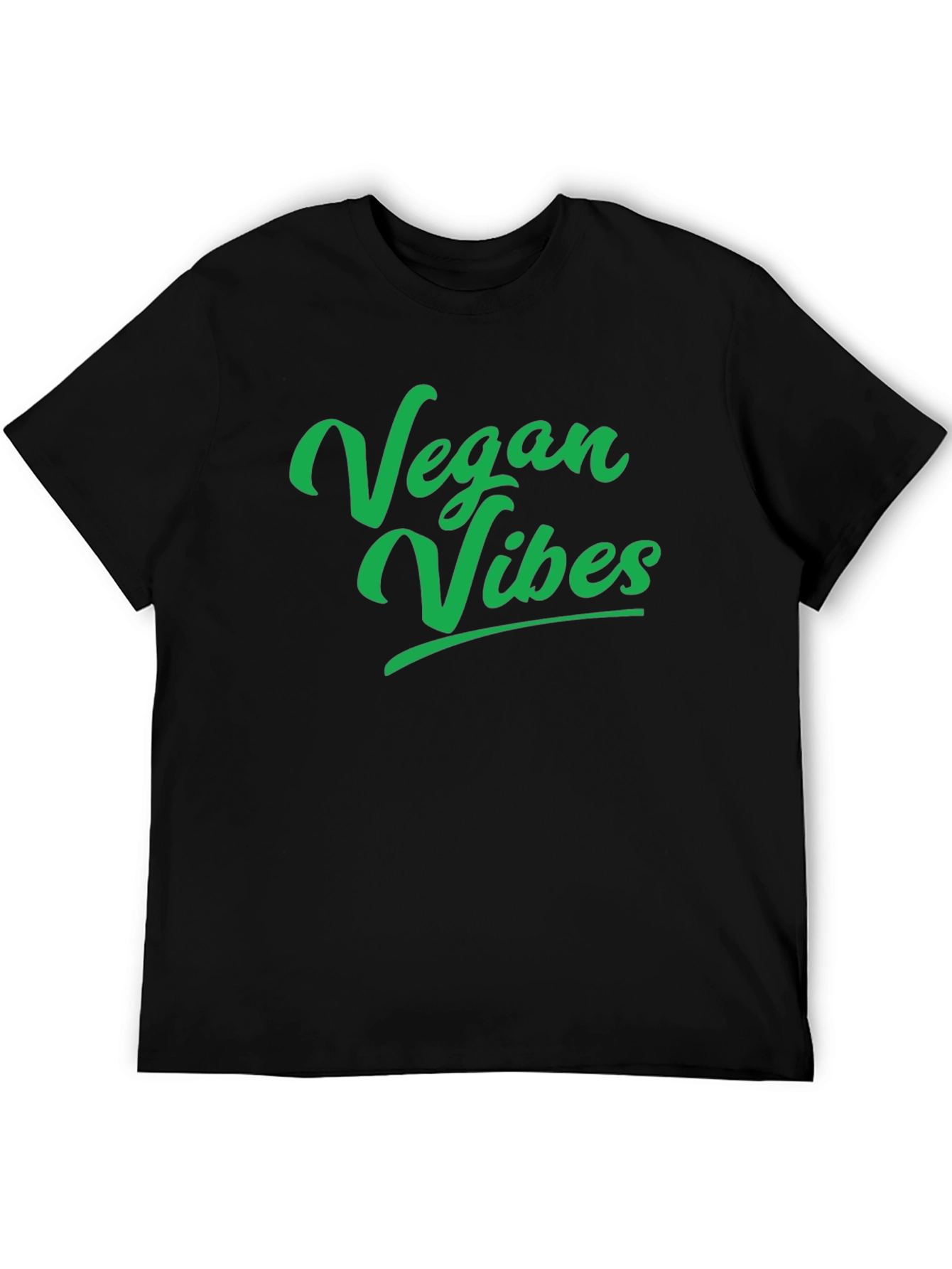 Vegan Vibes Black T-Shirt - Stylish and Comfortable