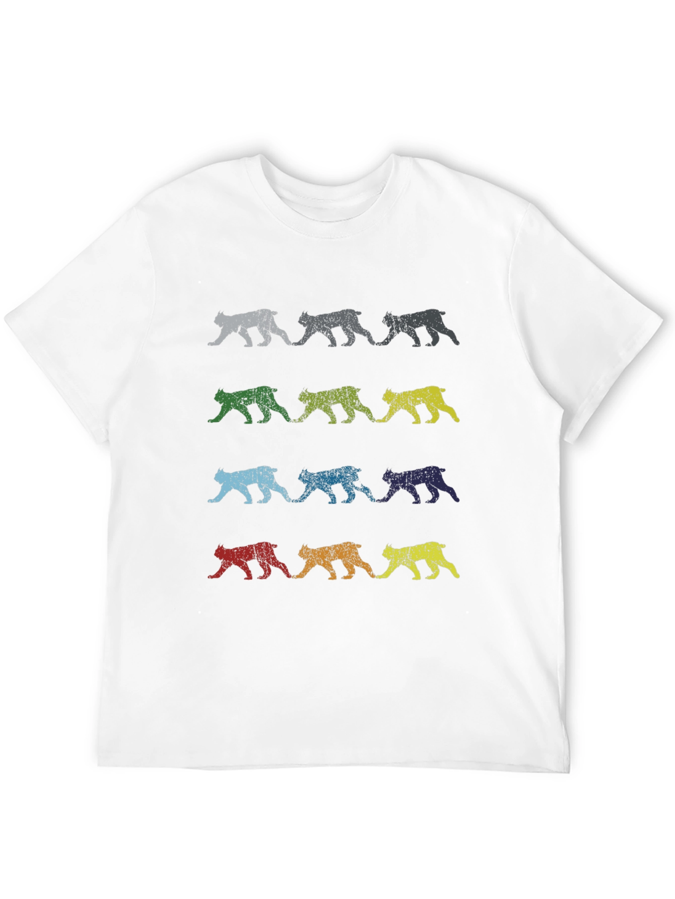 Retro Bobcat Print T-Shirt