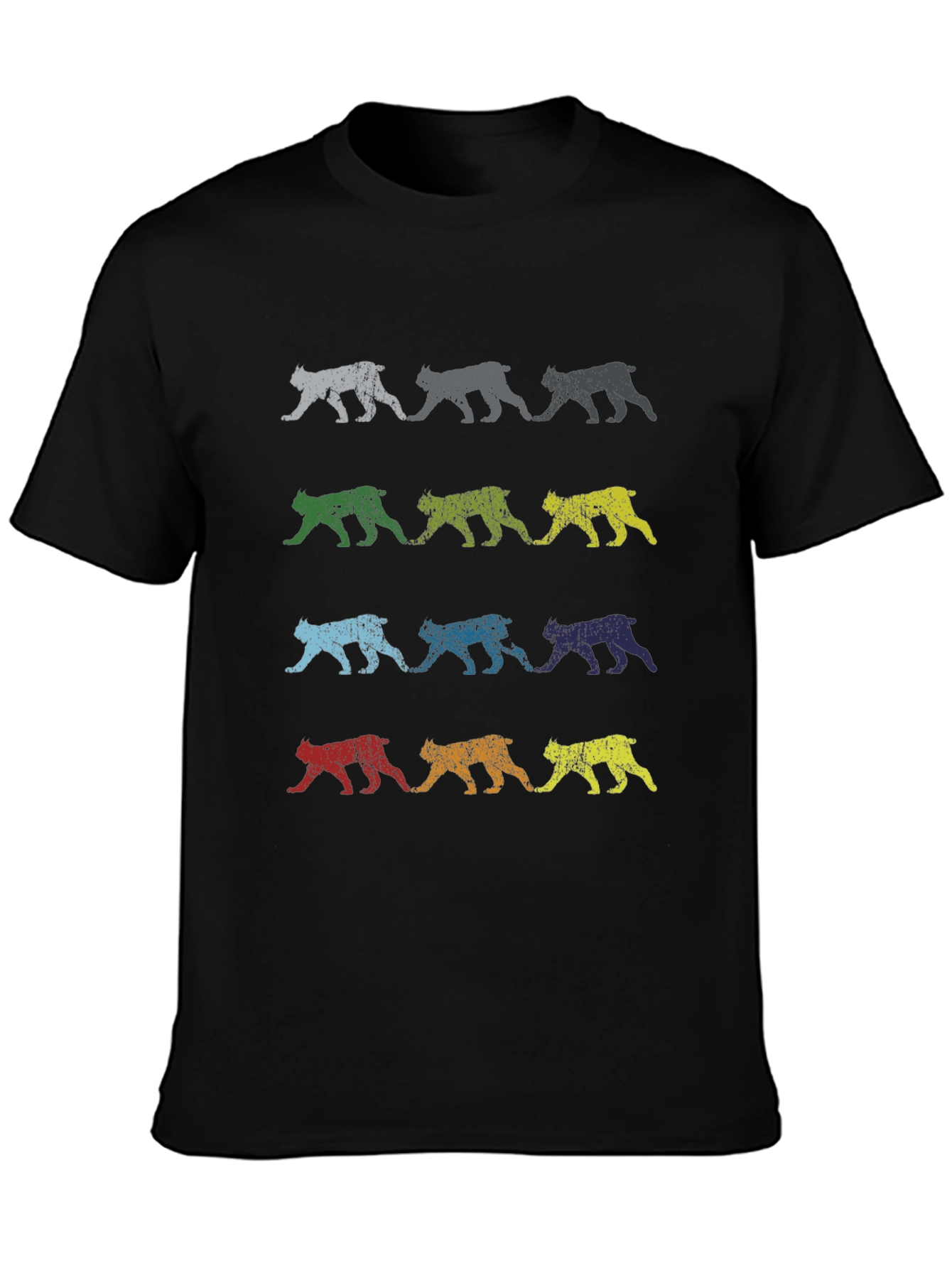 Retro Bobcat Print T-Shirt