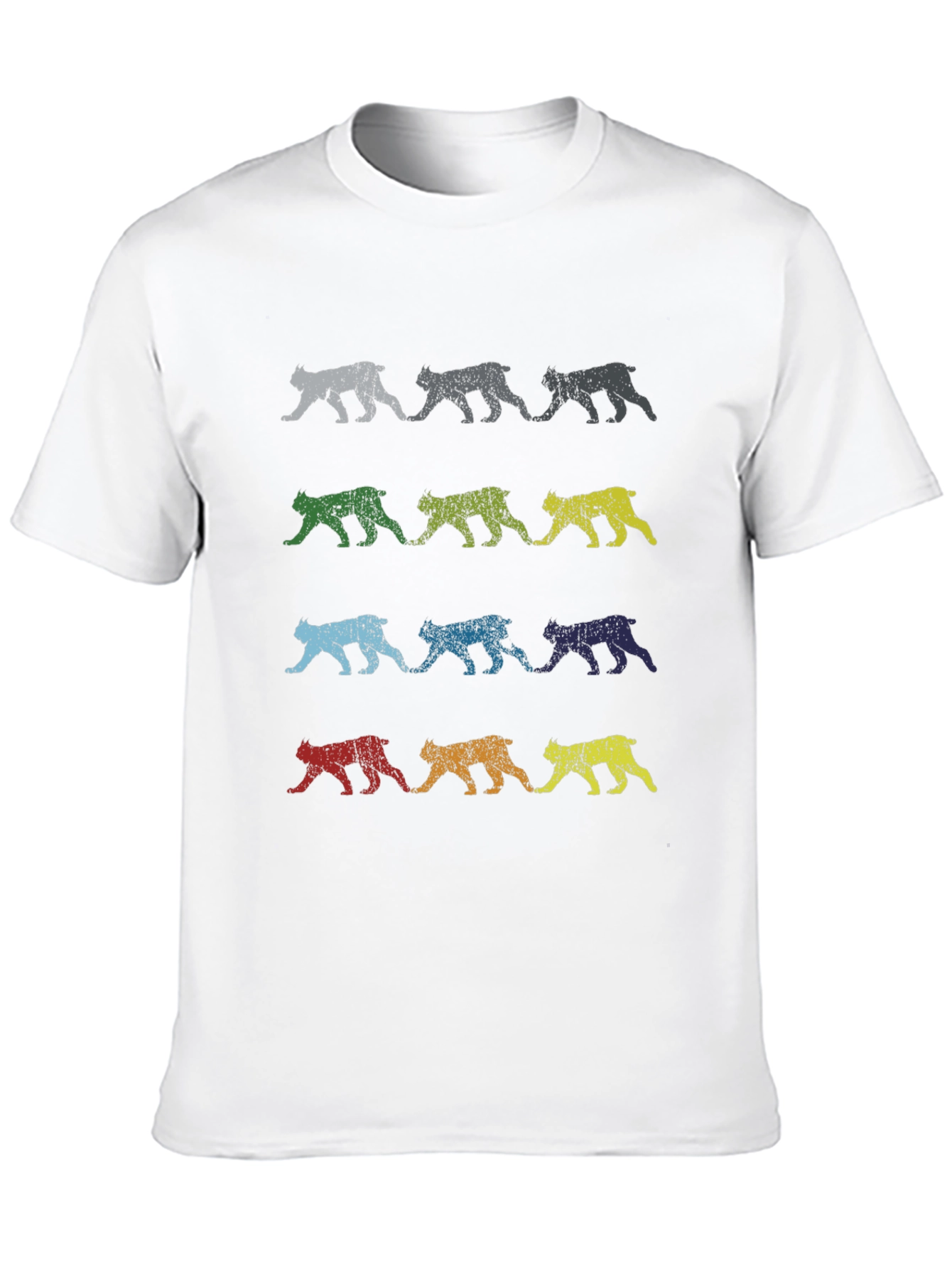 Retro Bobcat Print T-Shirt