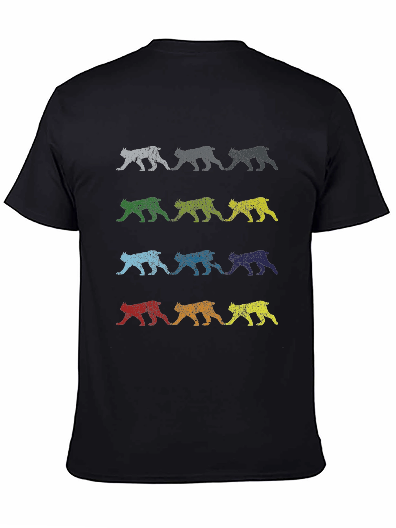 Retro Bobcat Print T-Shirt