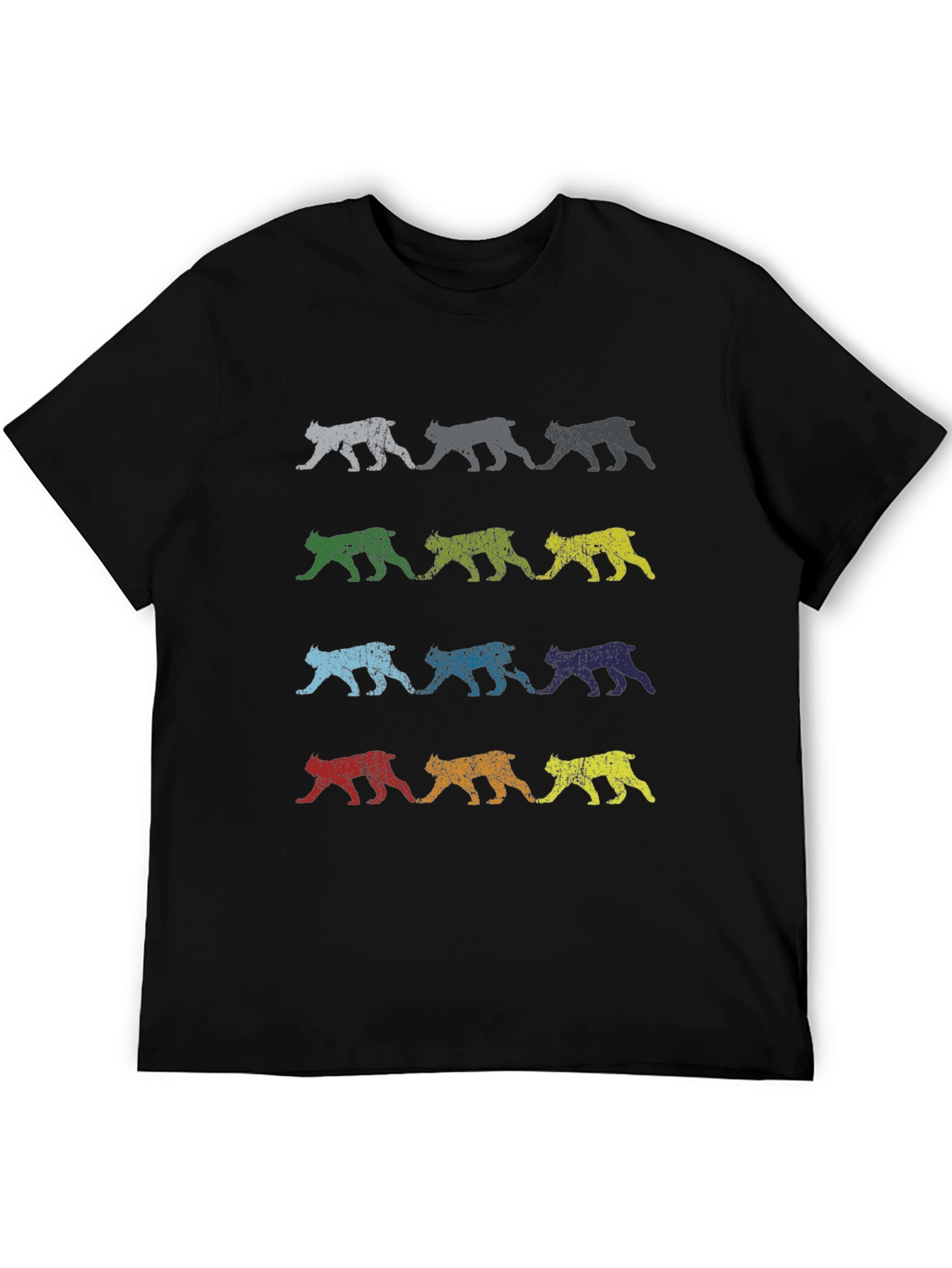 Retro Bobcat Print T-Shirt