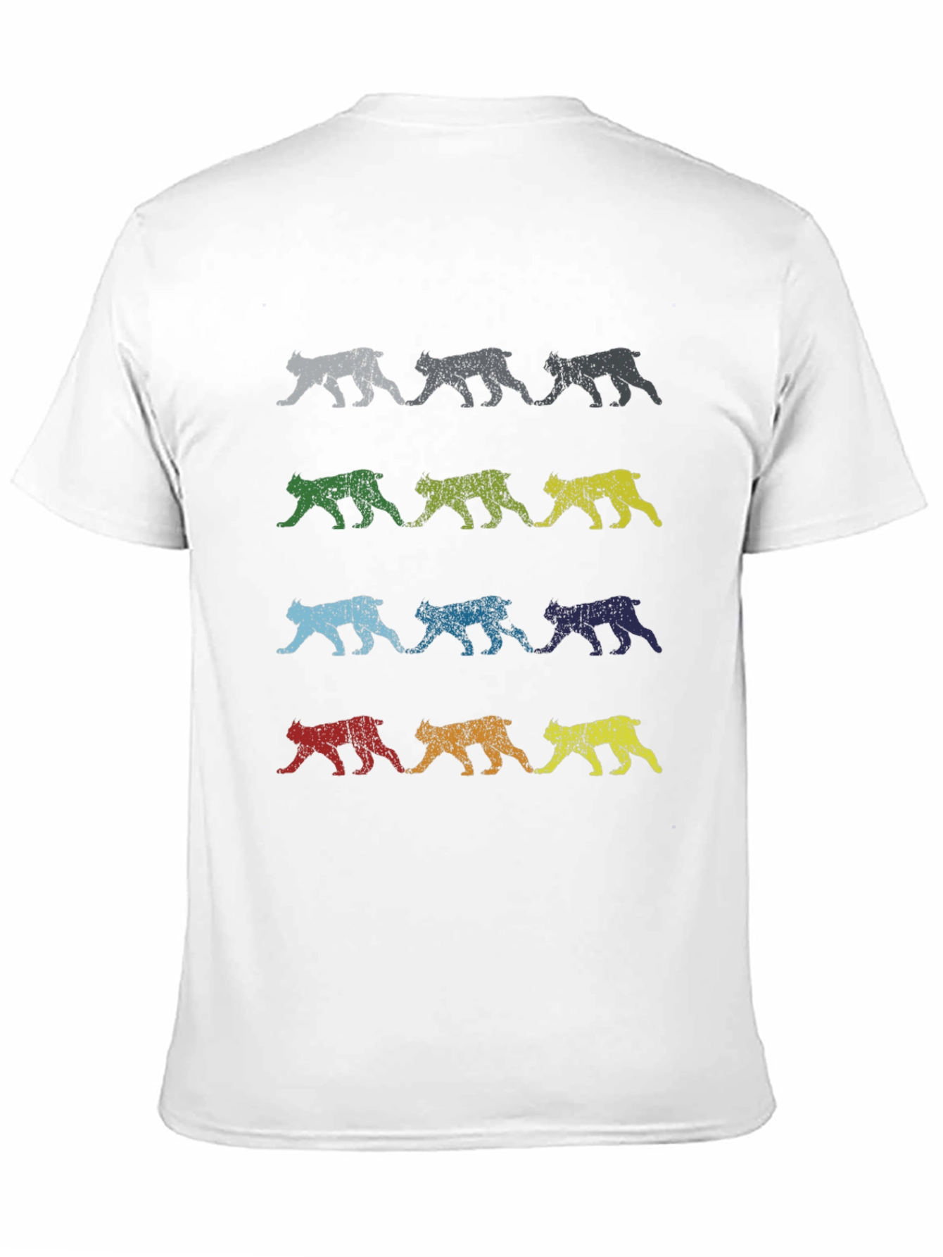 Retro Bobcat Print T-Shirt