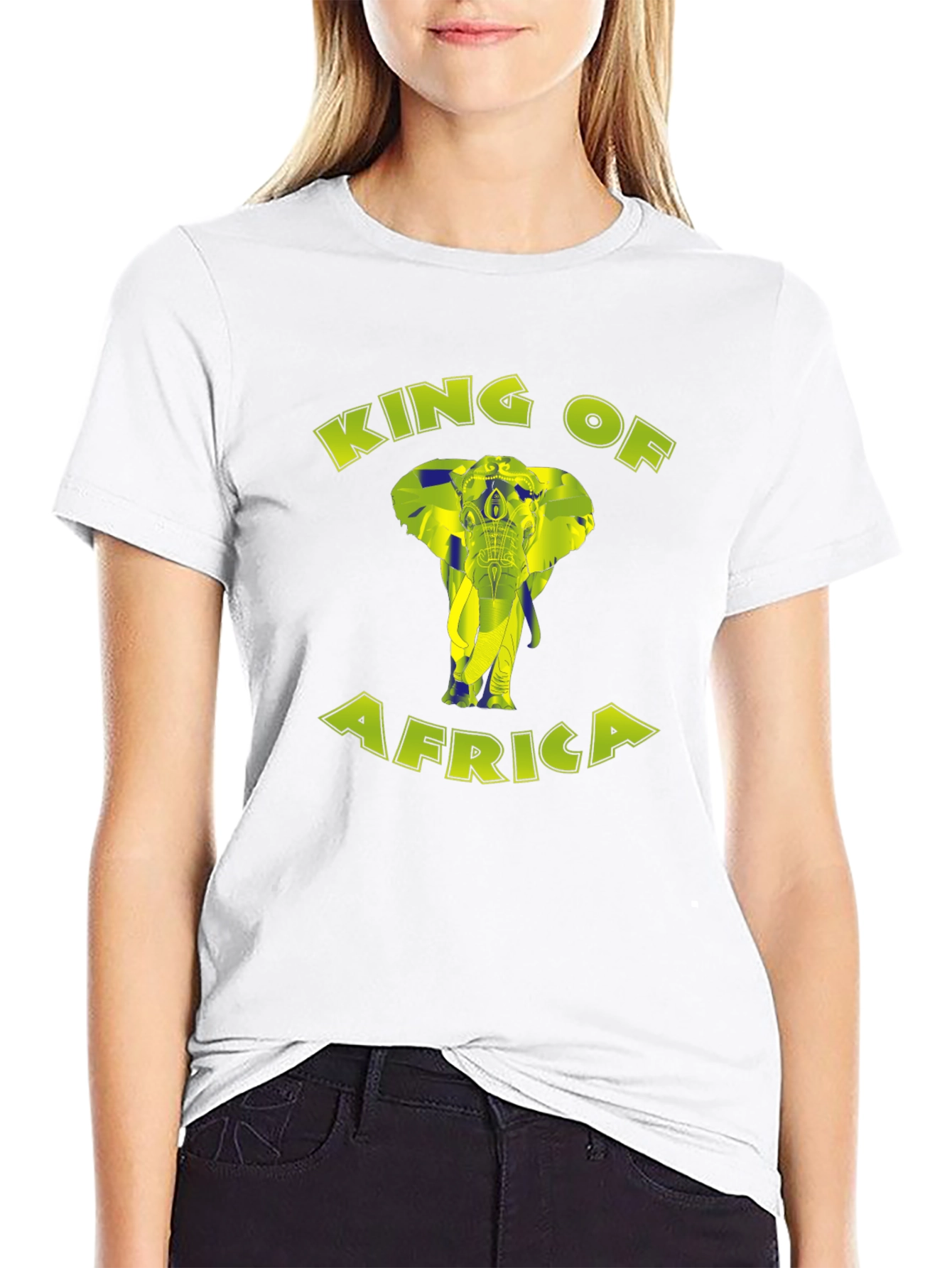 King of Africa Elephant Graphic T-Shirt