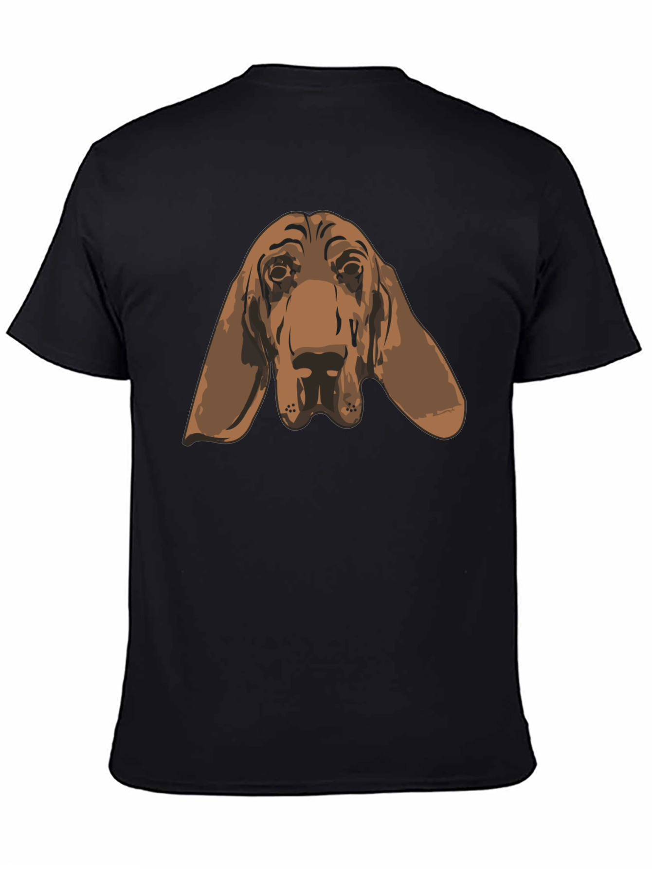 Bloodhound Dog Graphic Tee - Unisex Black T-Shirt