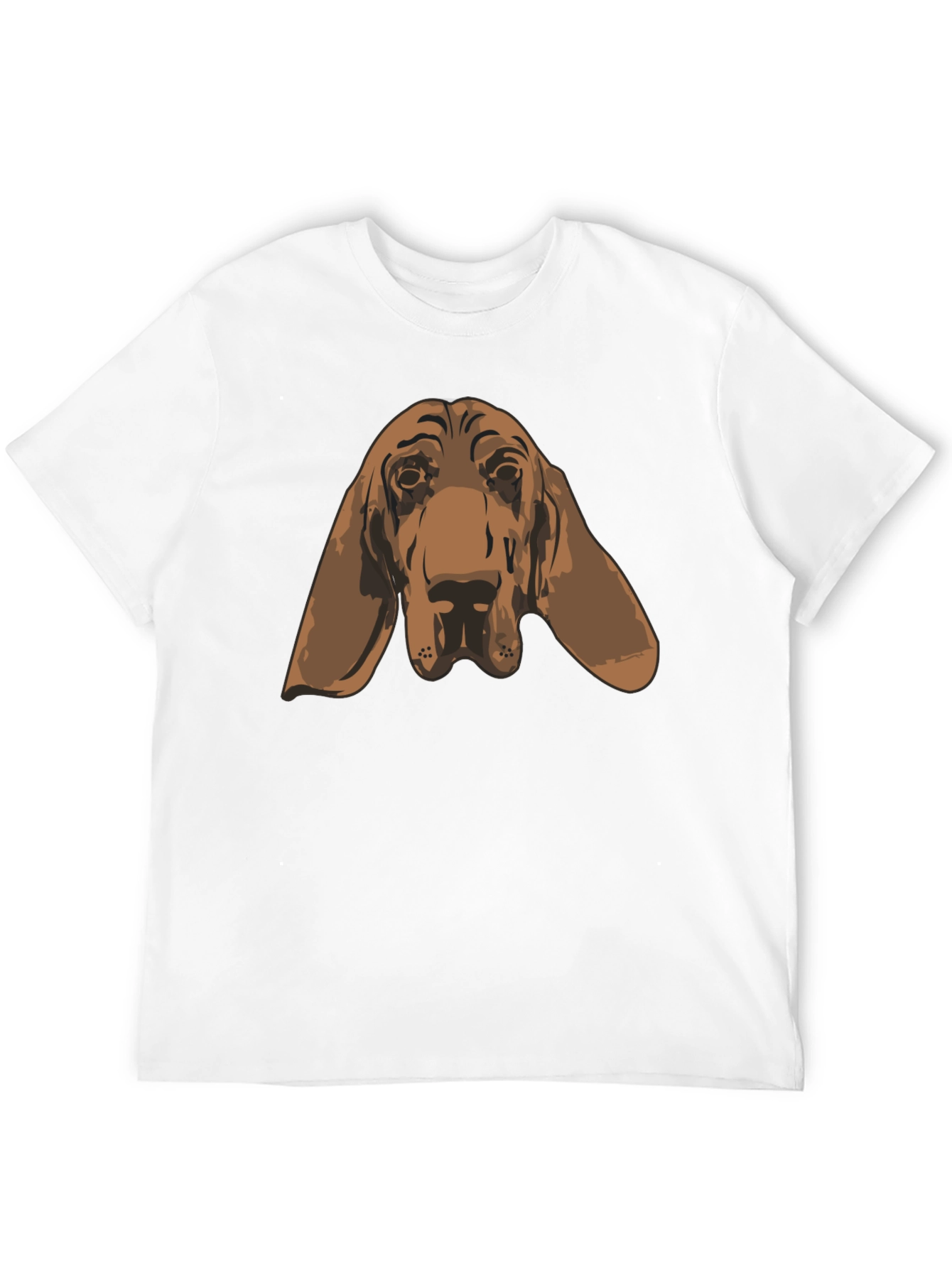 Bloodhound Dog Graphic Tee - Unisex Black T-Shirt