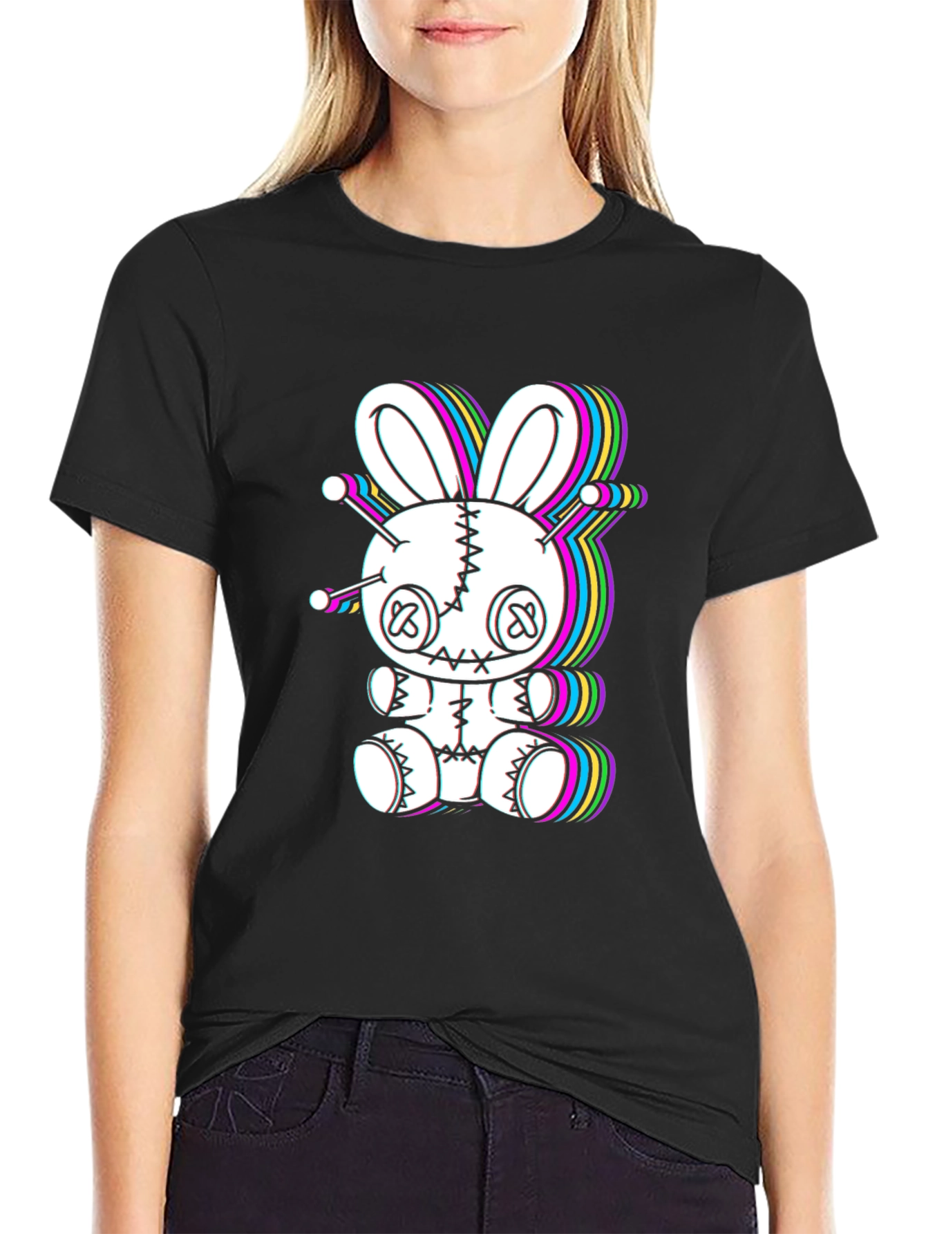 Creepy Cute Voodoo Bunny Graphic Tee