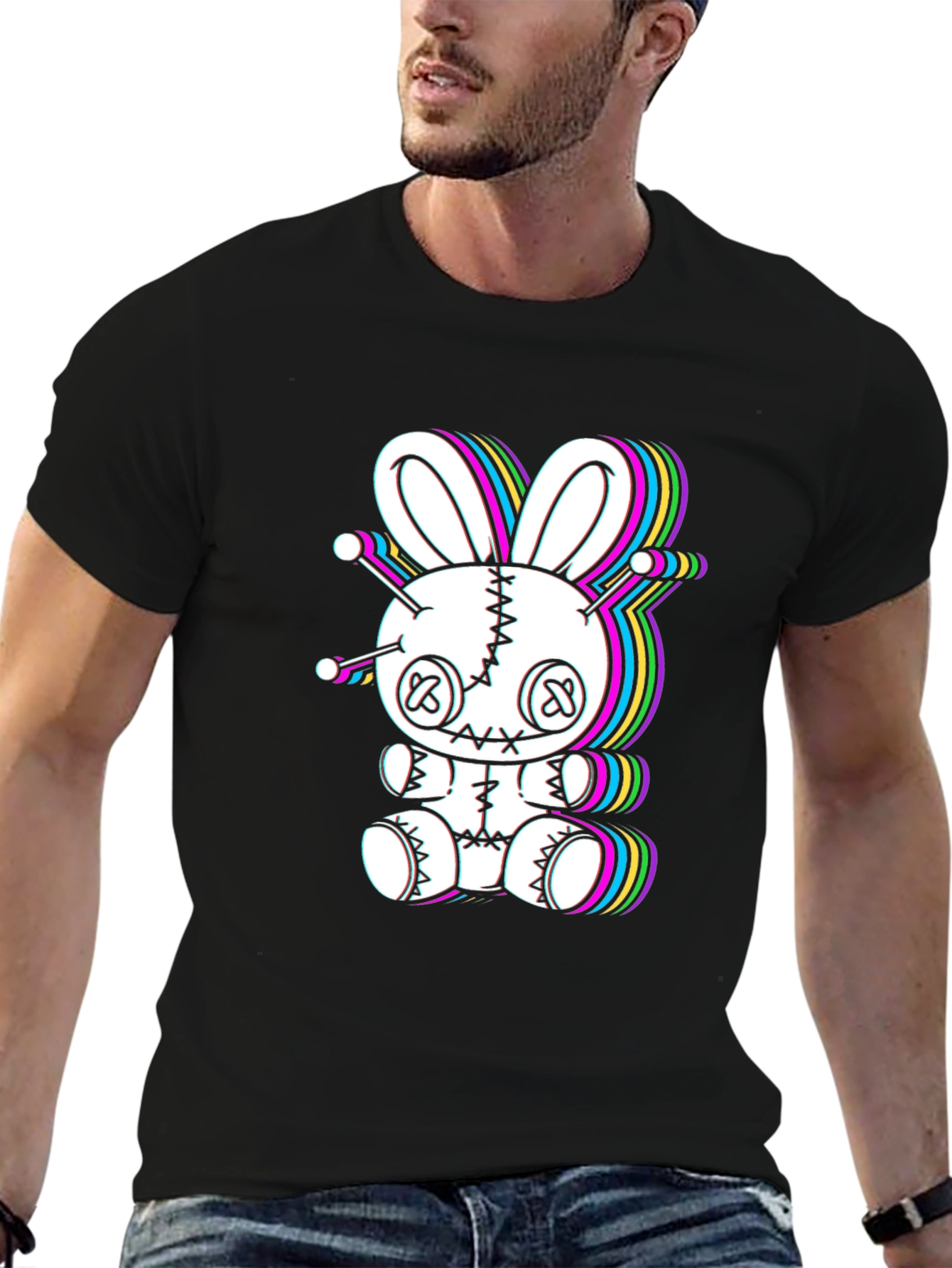 Creepy Cute Voodoo Bunny Graphic Tee