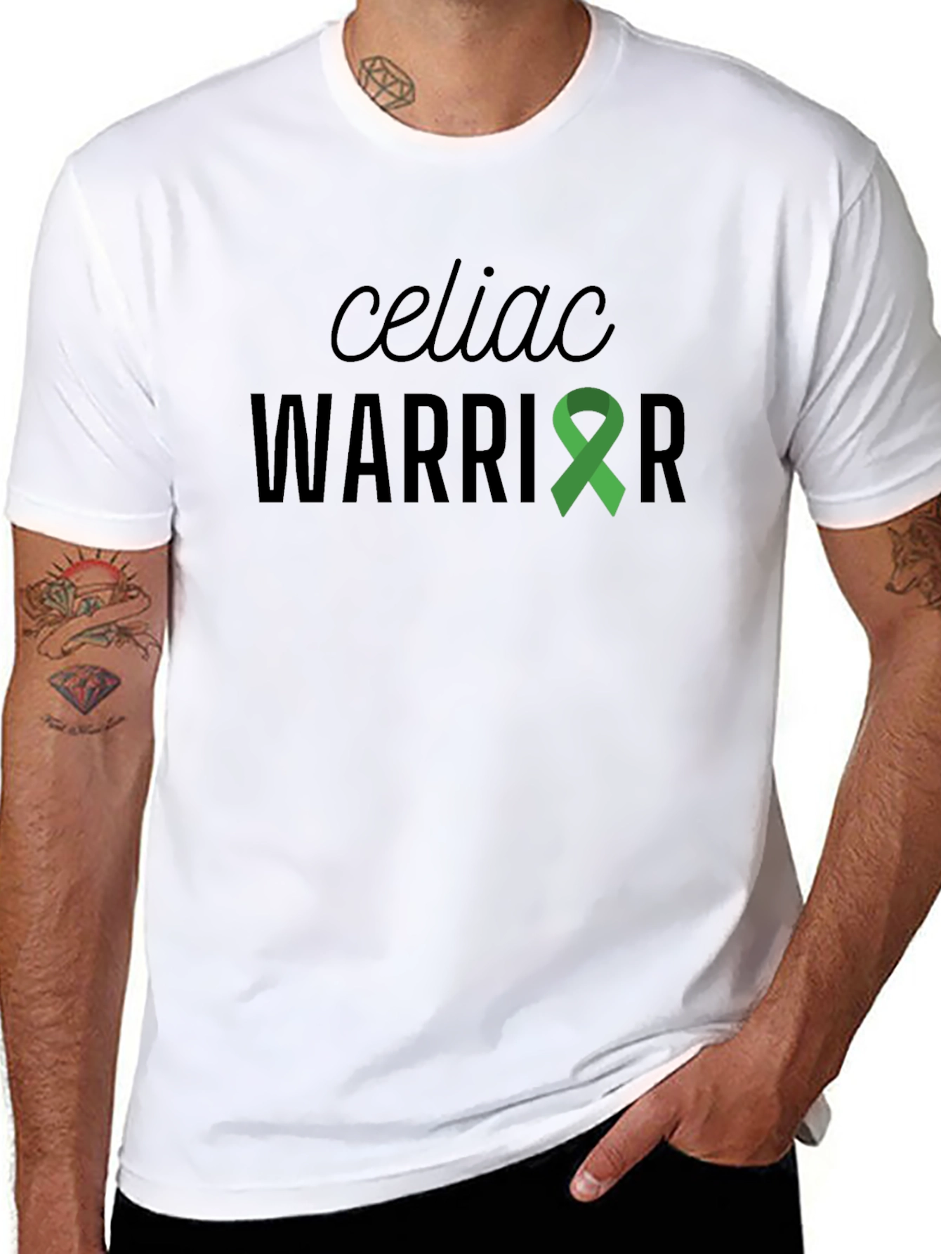 Celiac Warrior Black Graphic Tee