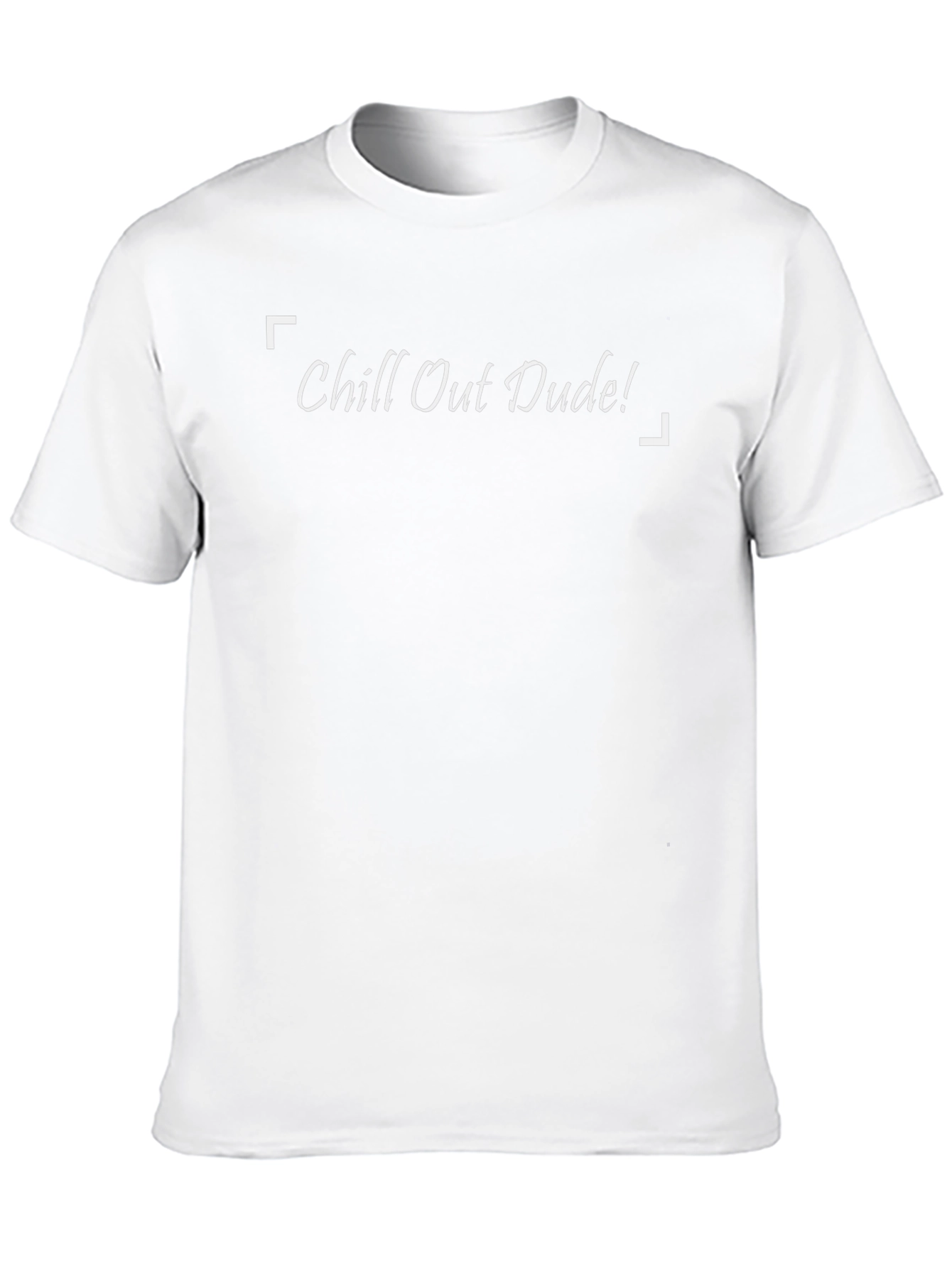 Chill Out Dude! Black Graphic T-Shirt