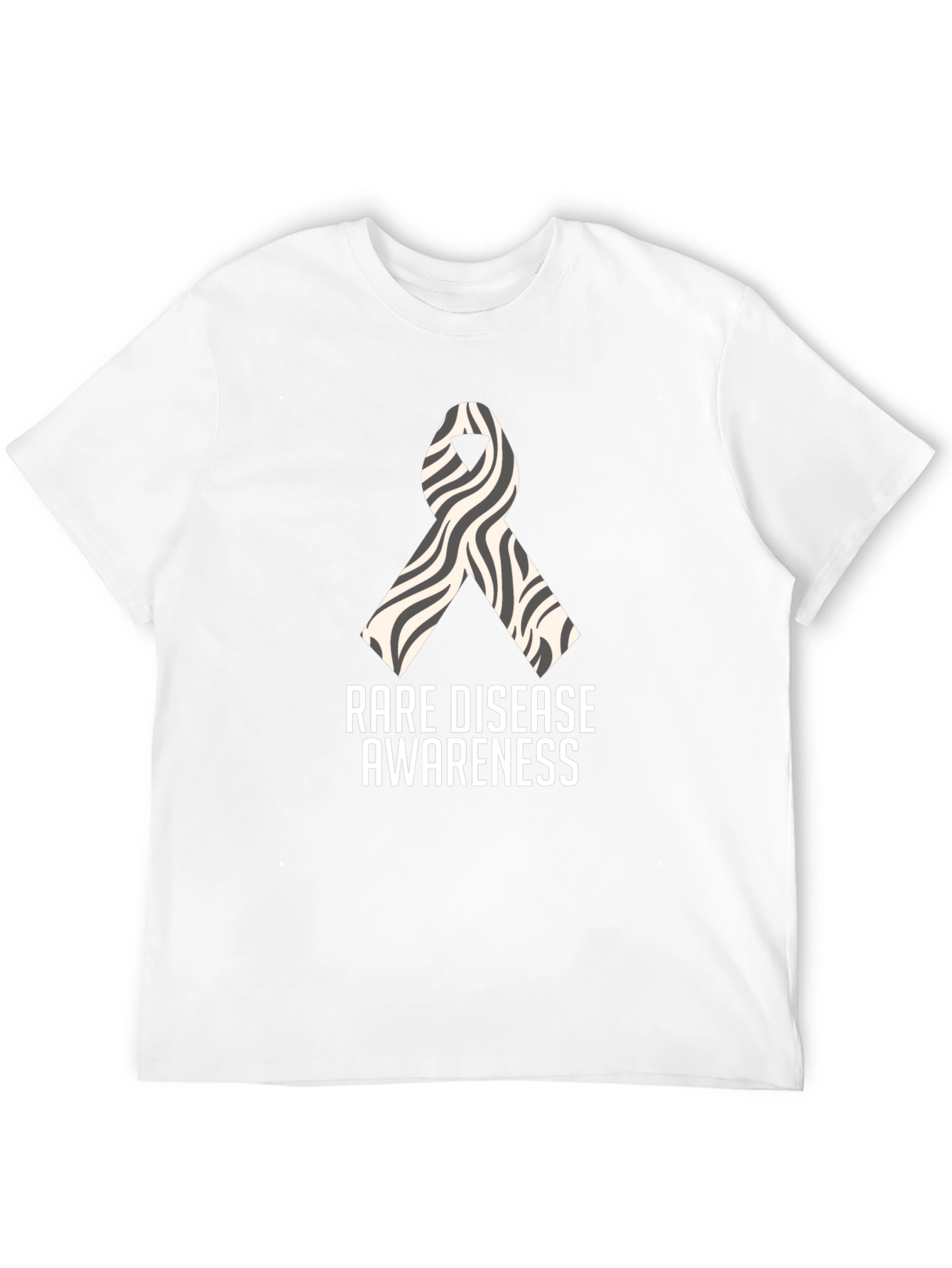 Rare Disease Awareness Zebra Ribbon T-Shirt