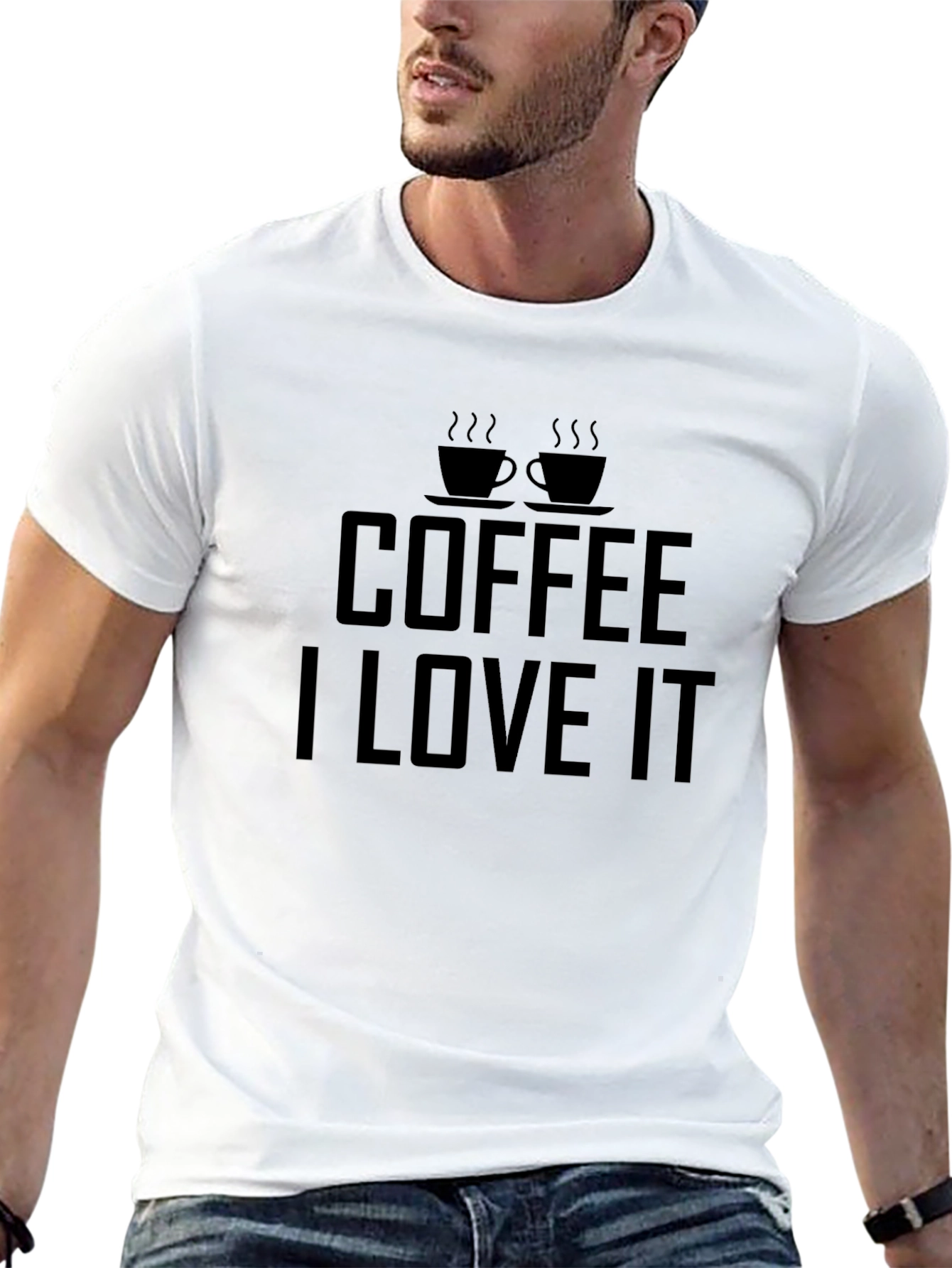 Coffee Lover Black Graphic T-Shirt
