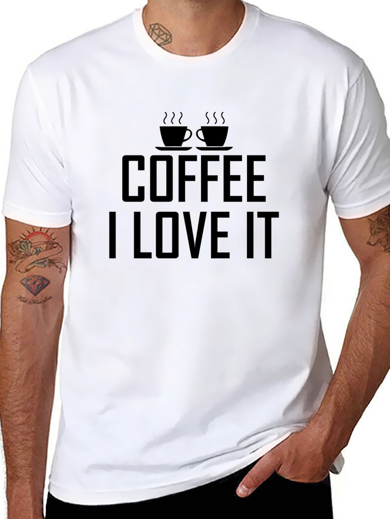 Coffee Lover Black Graphic T-Shirt