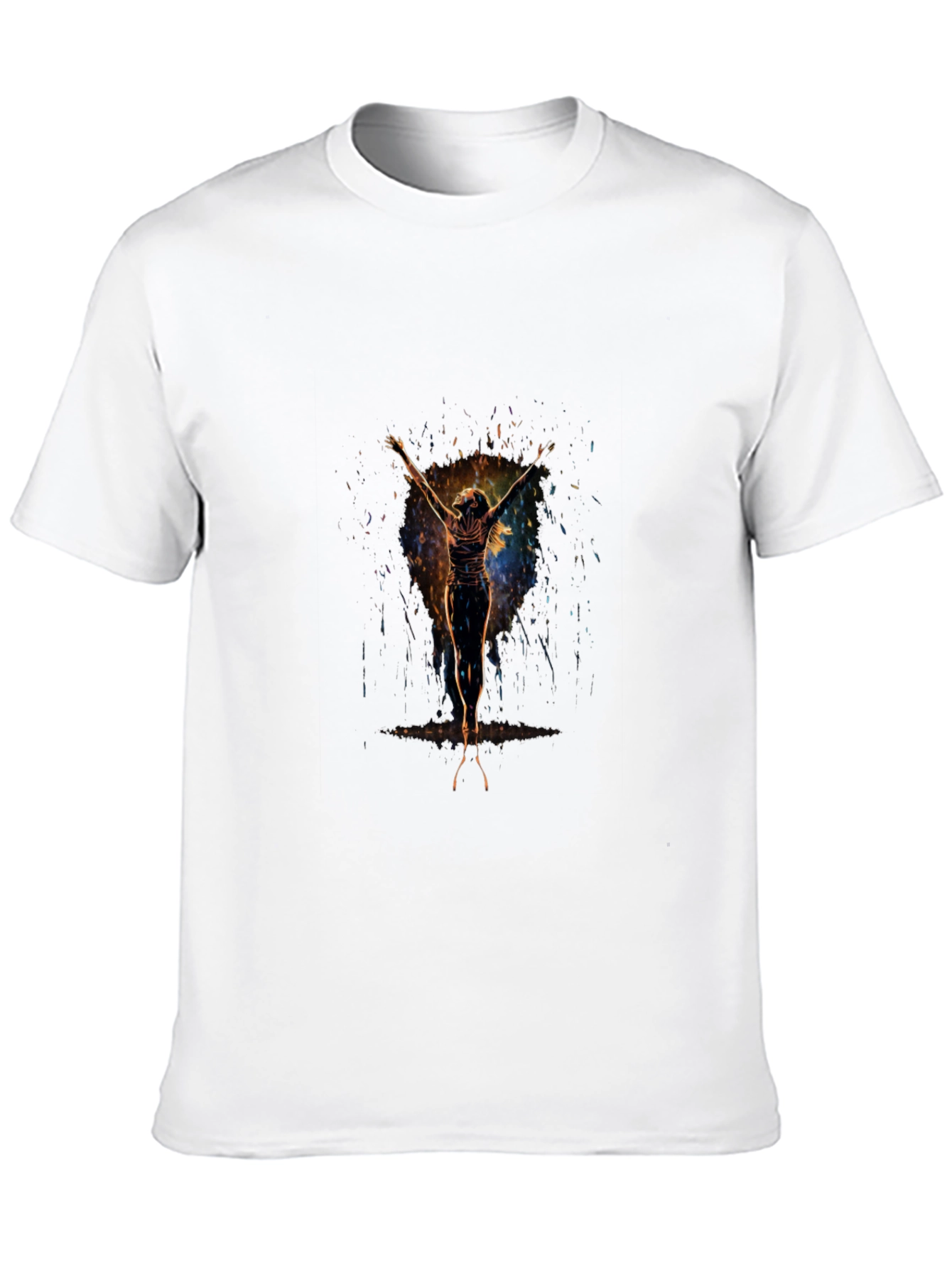 Abstract Figure Black T-Shirt