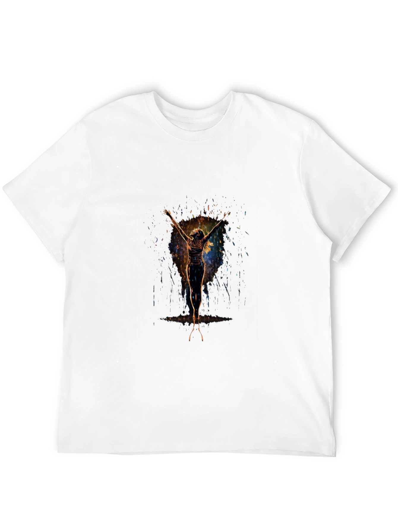 Abstract Figure Black T-Shirt