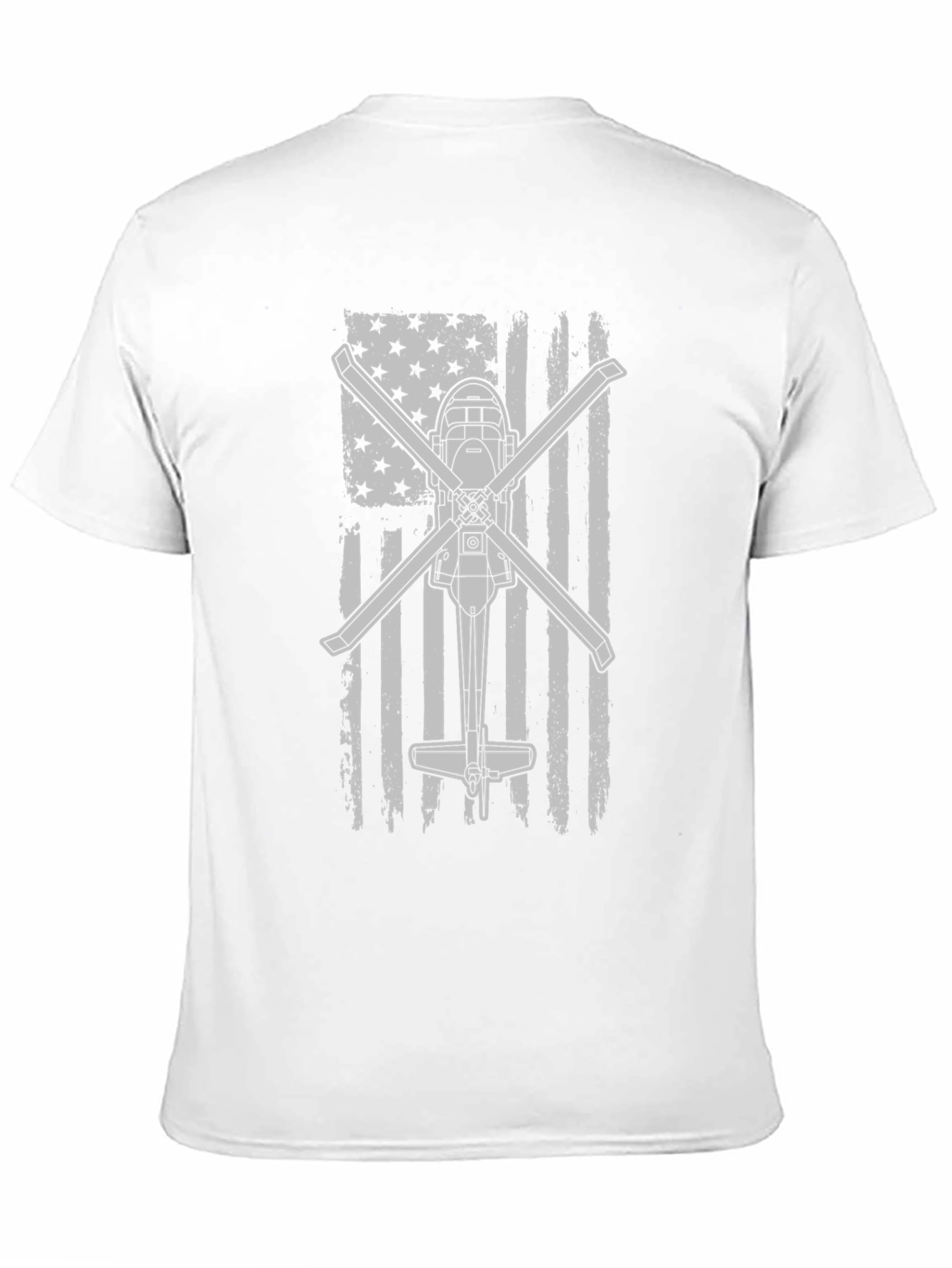 Helicopter American Flag Graphic Tee