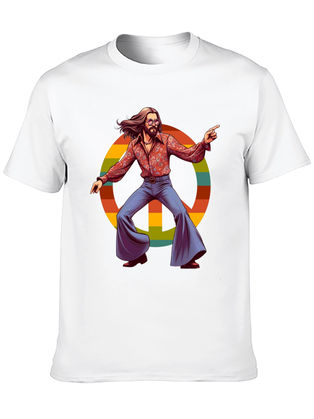 Retro Hippie Peace Sign T-Shirt