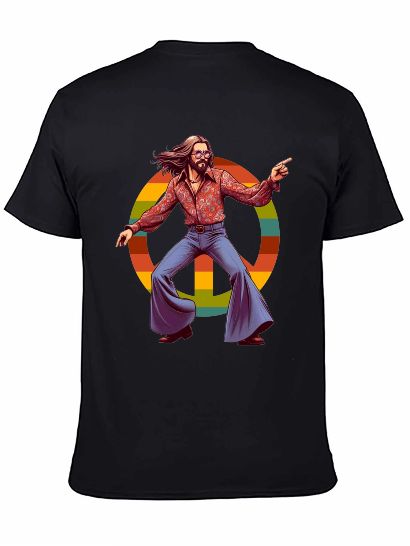 Retro Hippie Peace Sign T-Shirt
