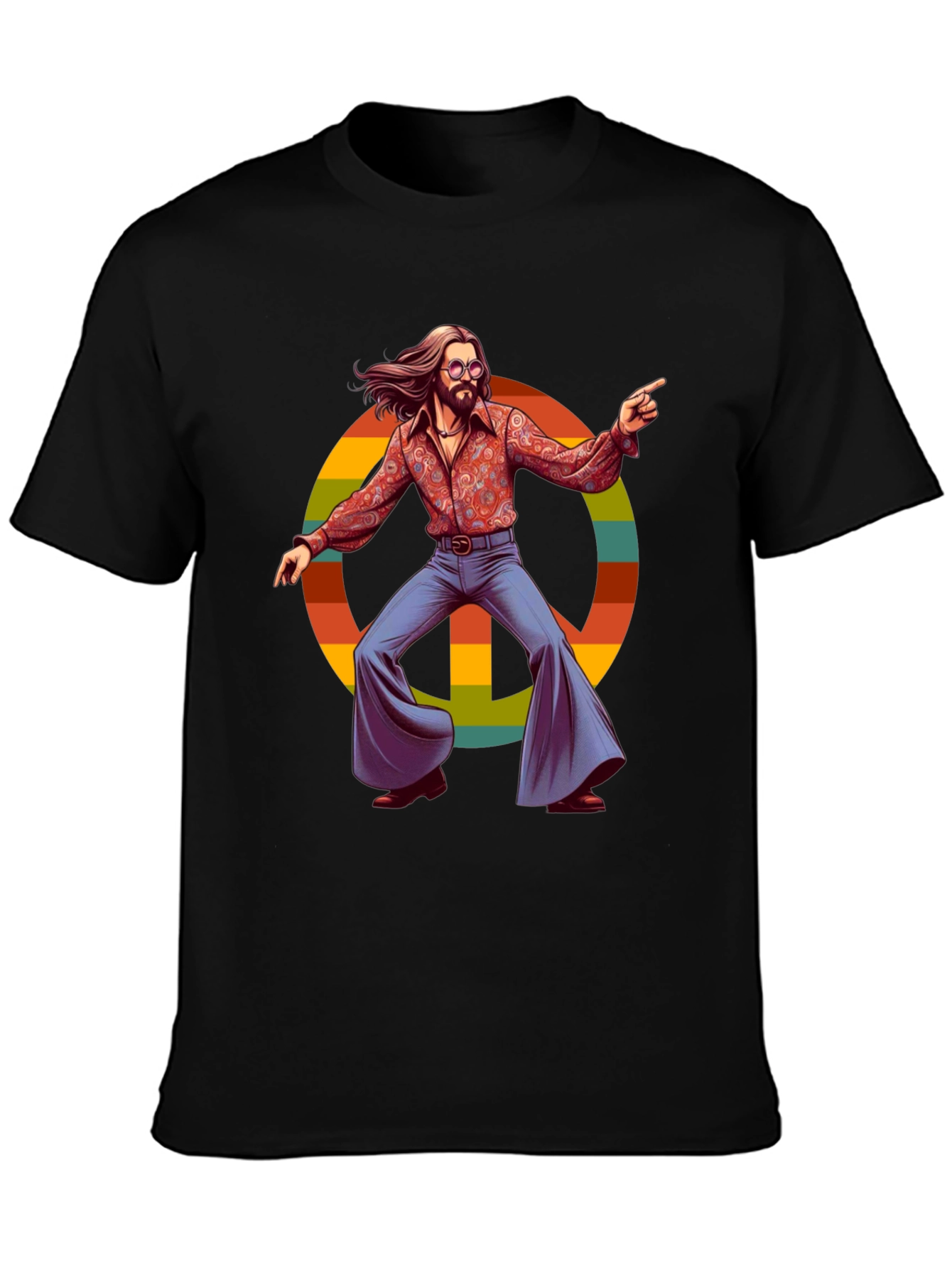 Retro Hippie Peace Sign T-Shirt