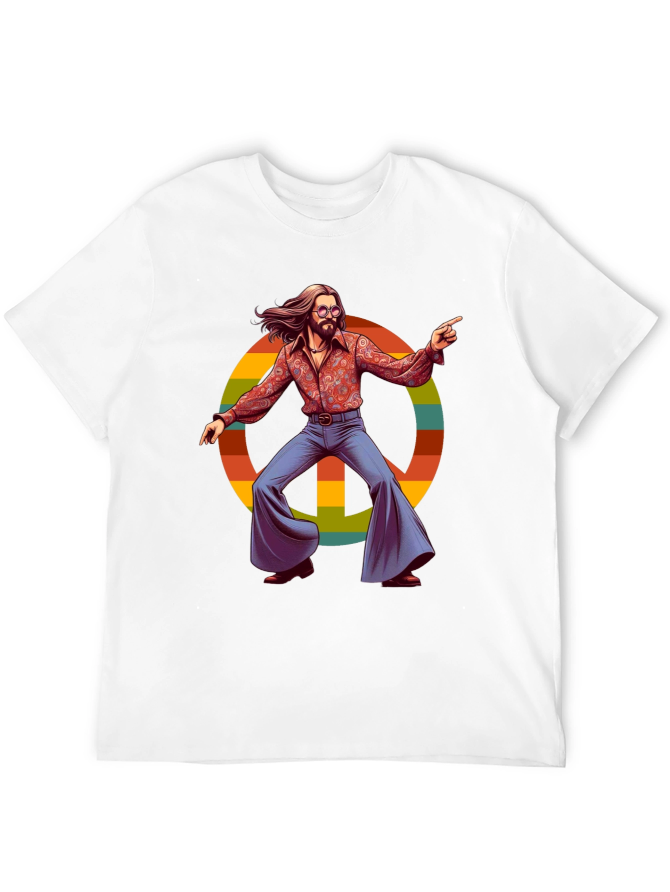 Retro Hippie Peace Sign T-Shirt