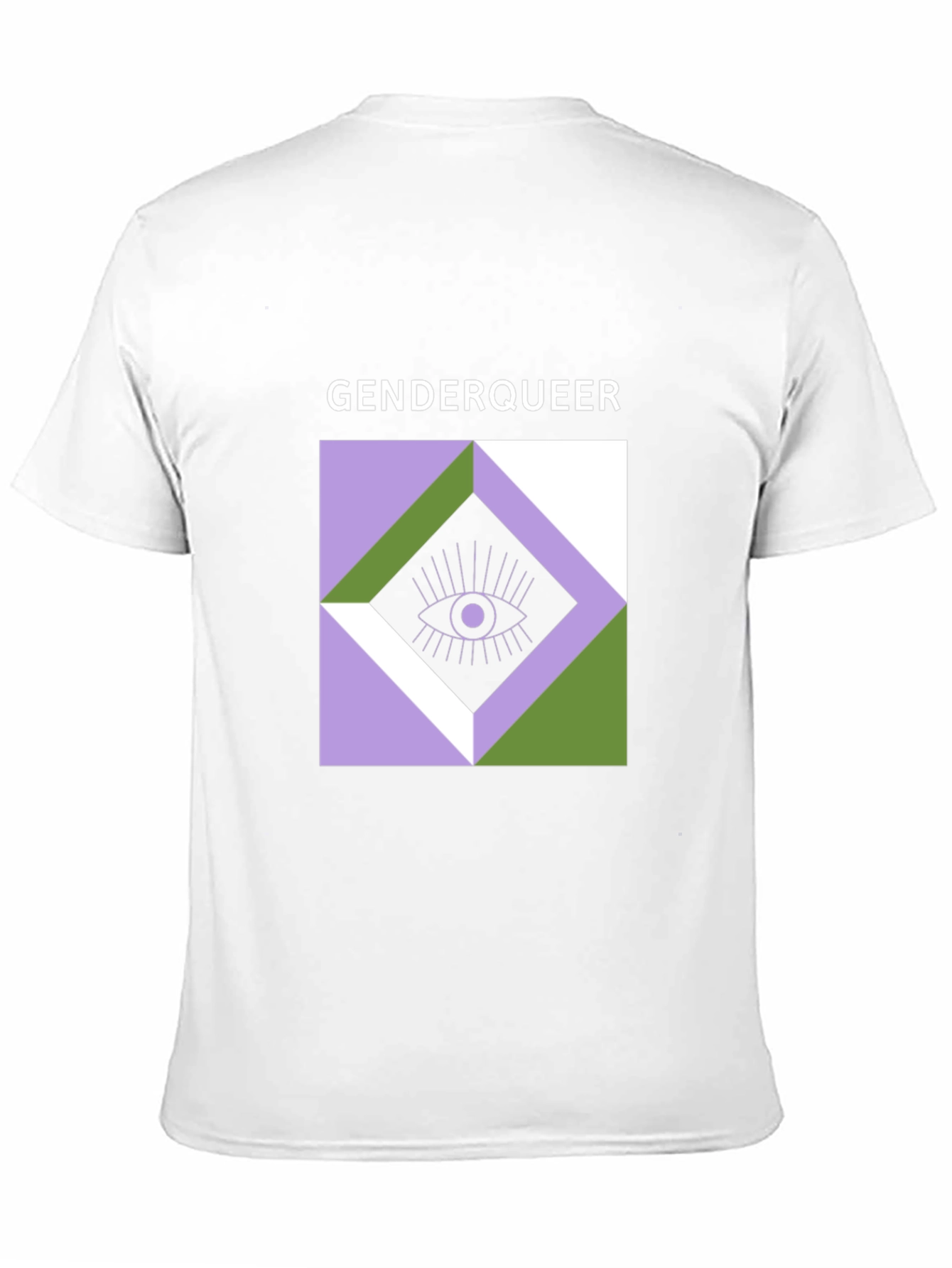 Genderqueer Eye Graphic Tee - Unisex Black T-Shirt