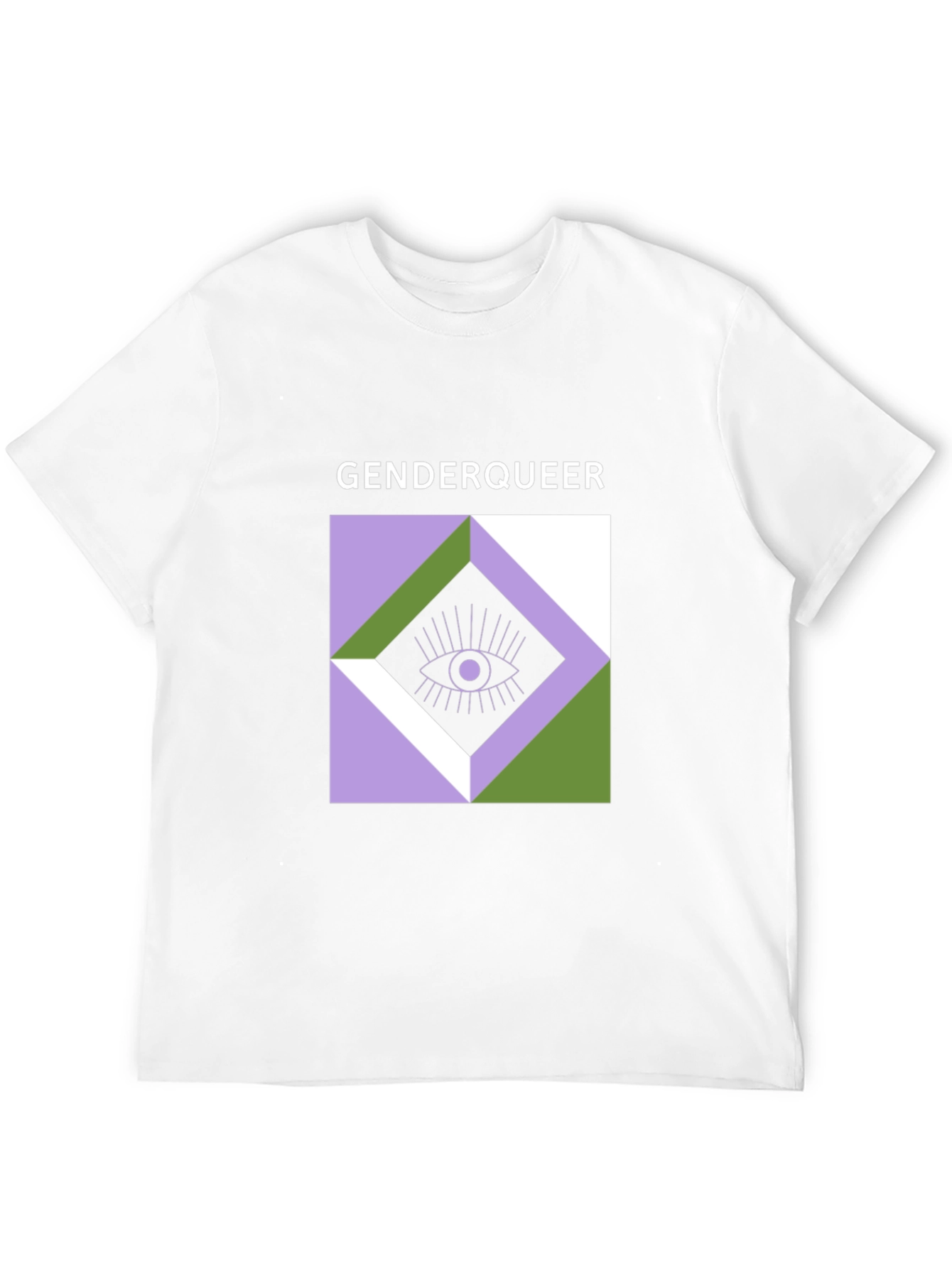 Genderqueer Eye Graphic Tee - Unisex Black T-Shirt