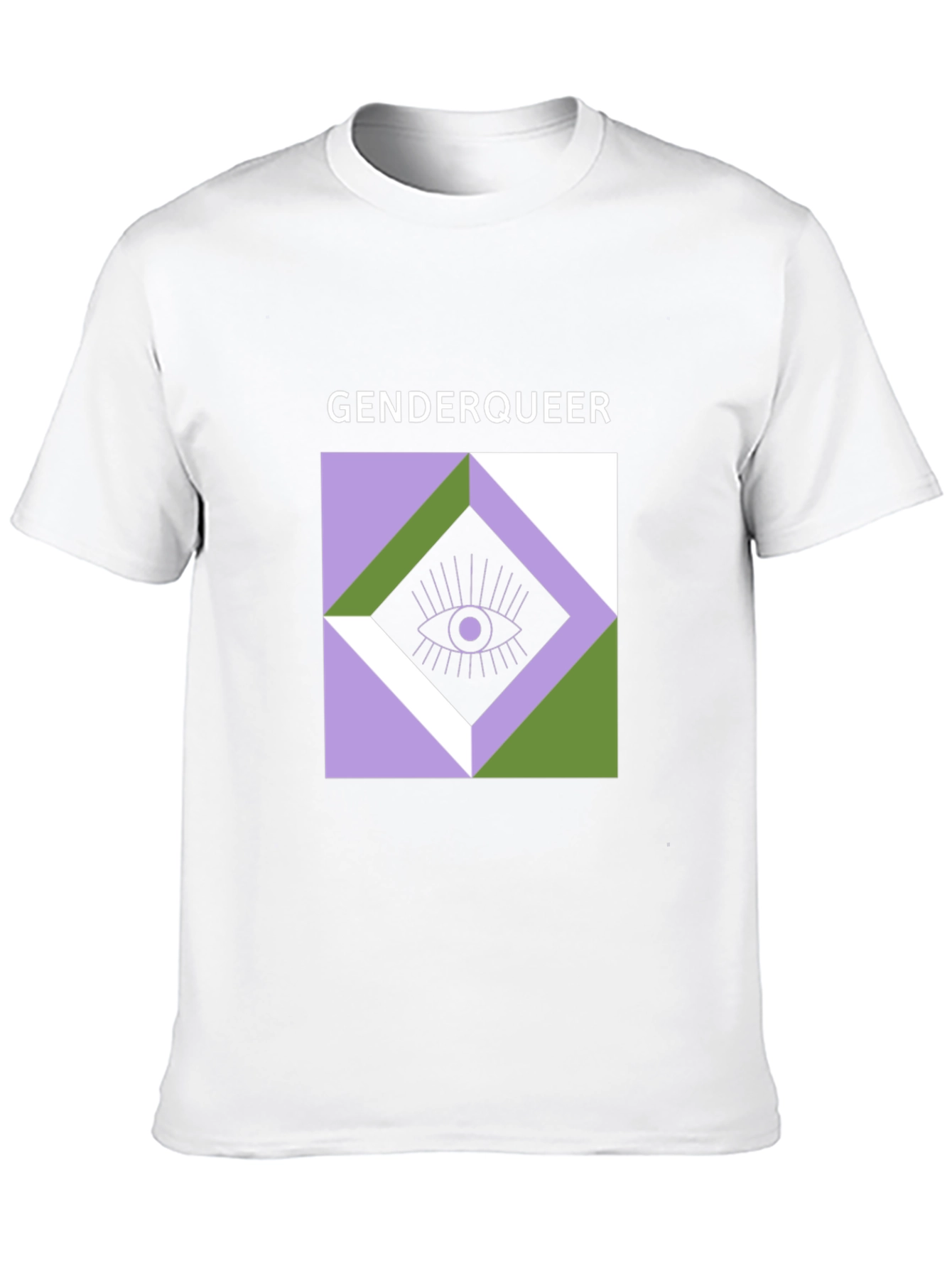 Genderqueer Eye Graphic Tee - Unisex Black T-Shirt
