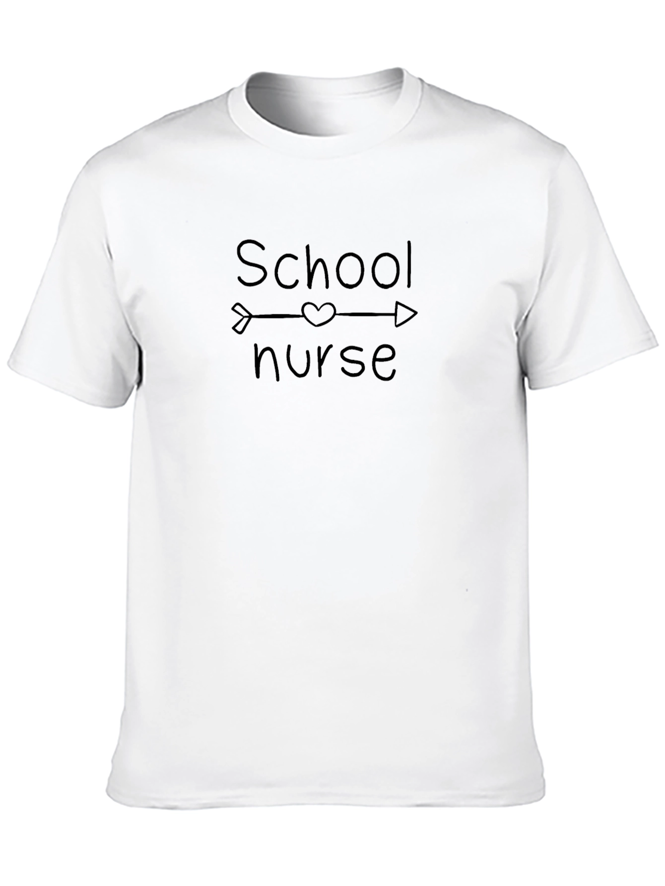 School Nurse Arrow Heart Graphic T-Shirt