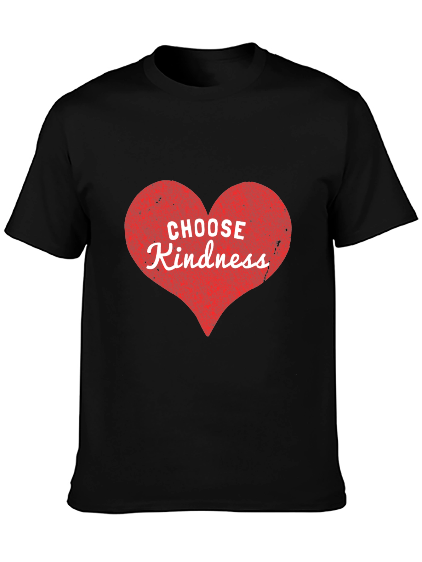 Choose Kindness Heart Graphic Tee - Black