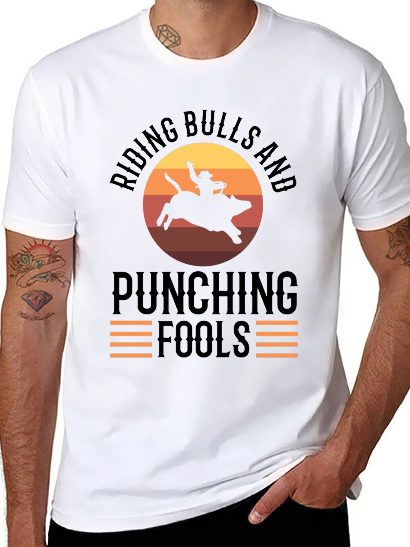 Riding Bulls & Punching Fools Graphic Tee