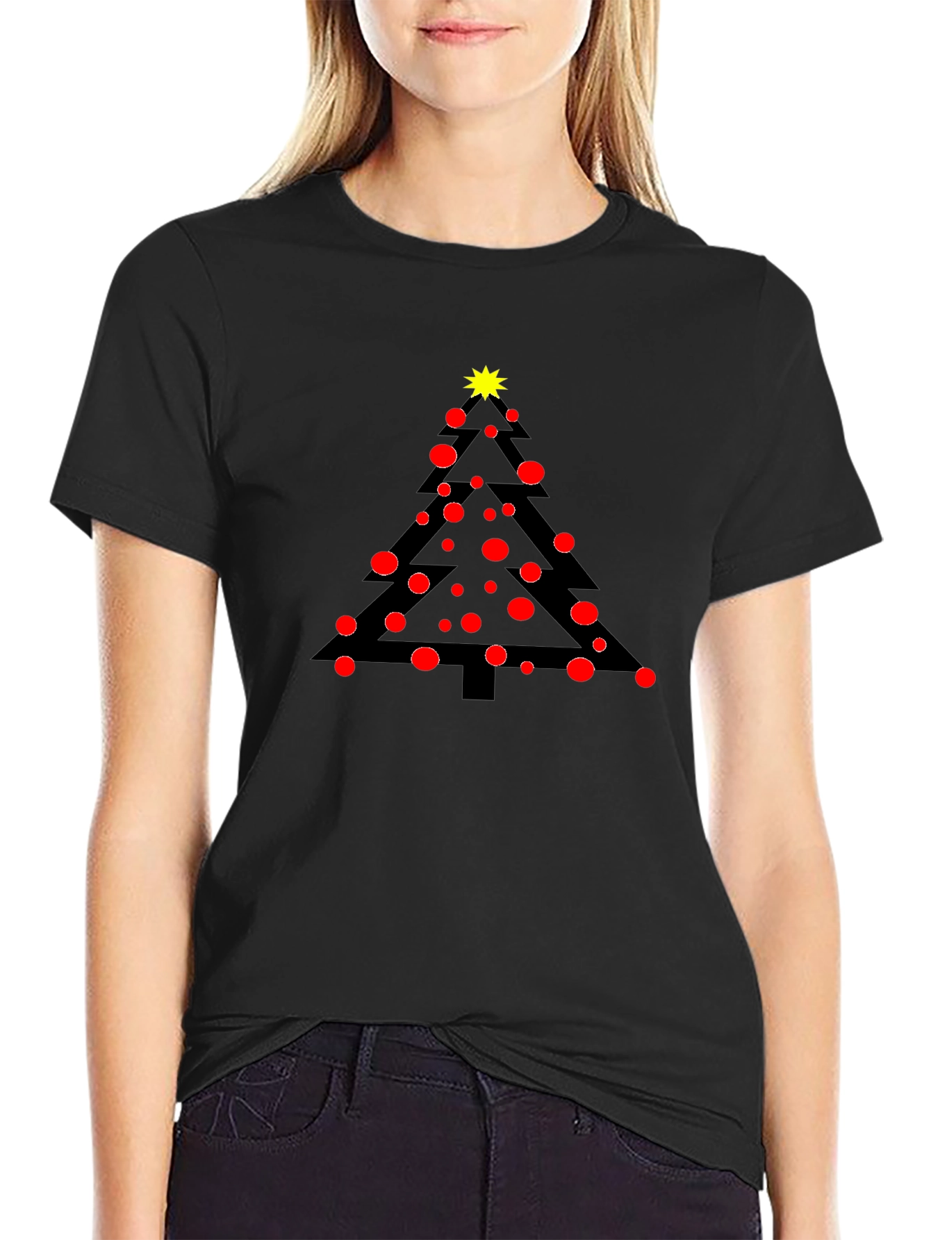 Festive Christmas Tree T-Shirt - Holiday Apparel