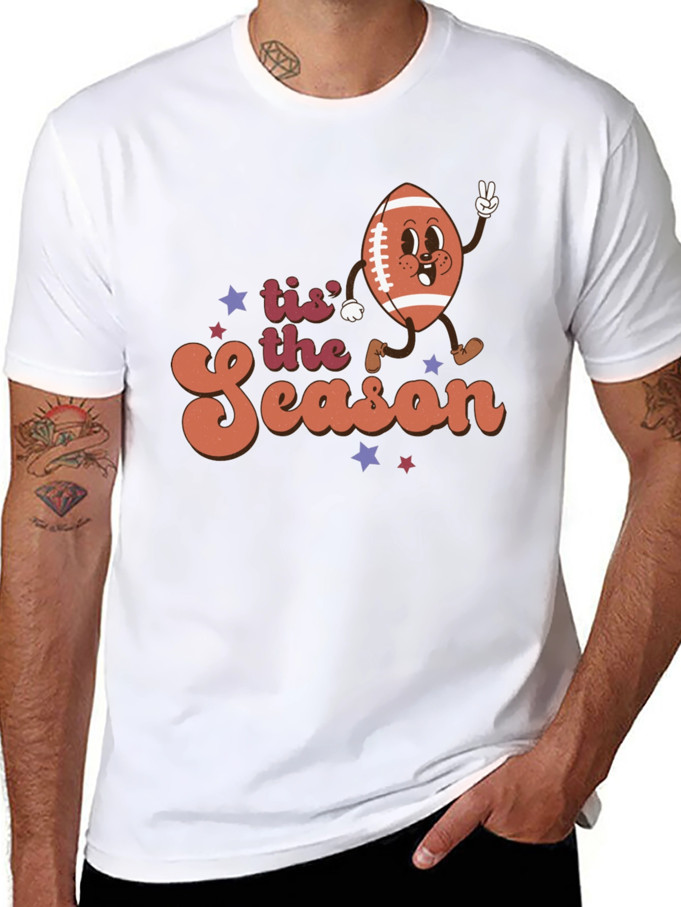 Tis the Season Football Graphic Tee