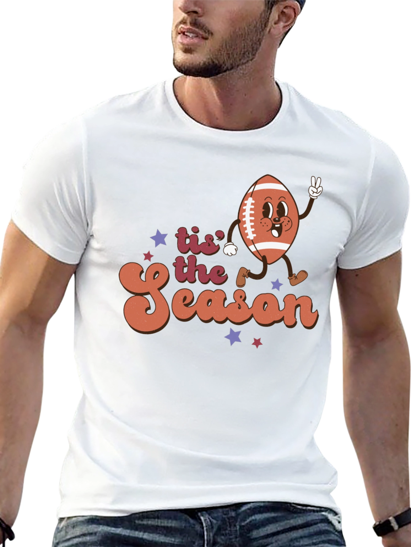 Tis the Season Football Graphic Tee