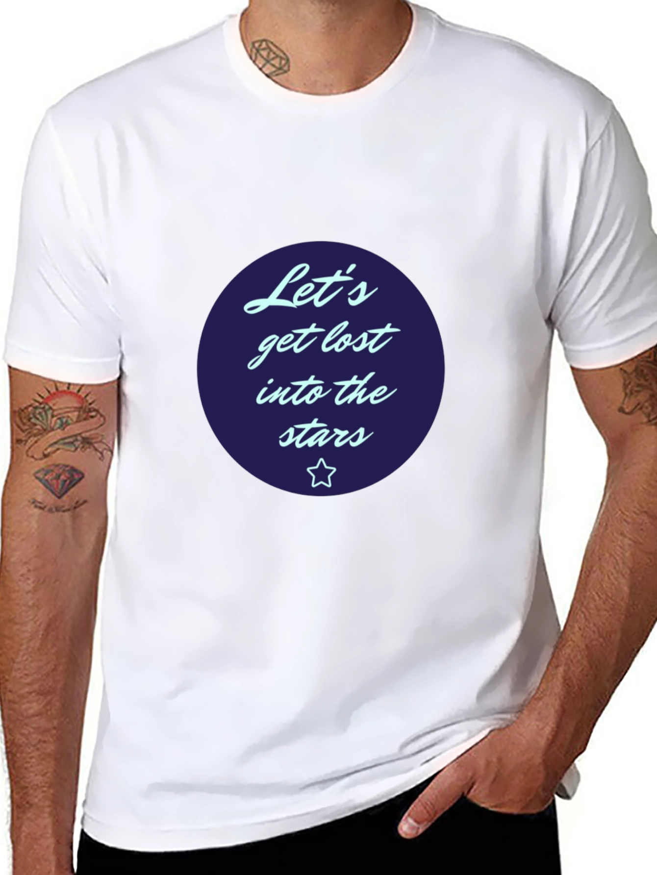 Lost in the Stars Graphic Tee - Black