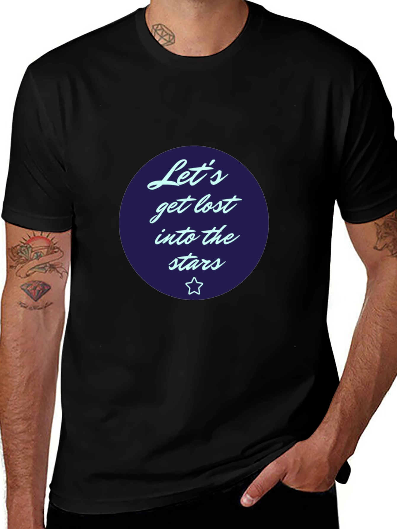 Lost in the Stars Graphic Tee - Black