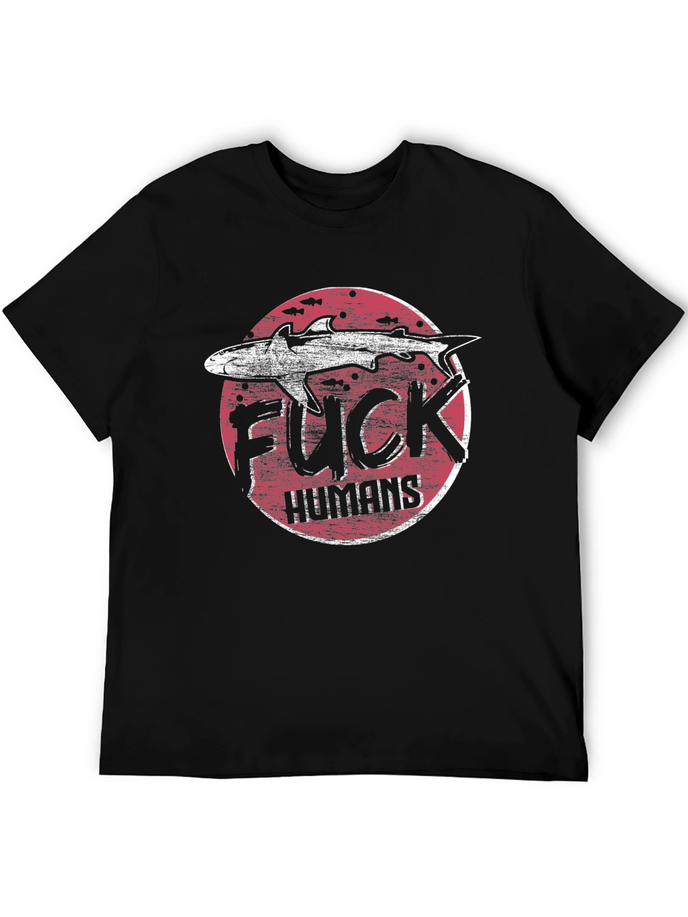 Shark Graphic T-Shirt - Anti-Human Design