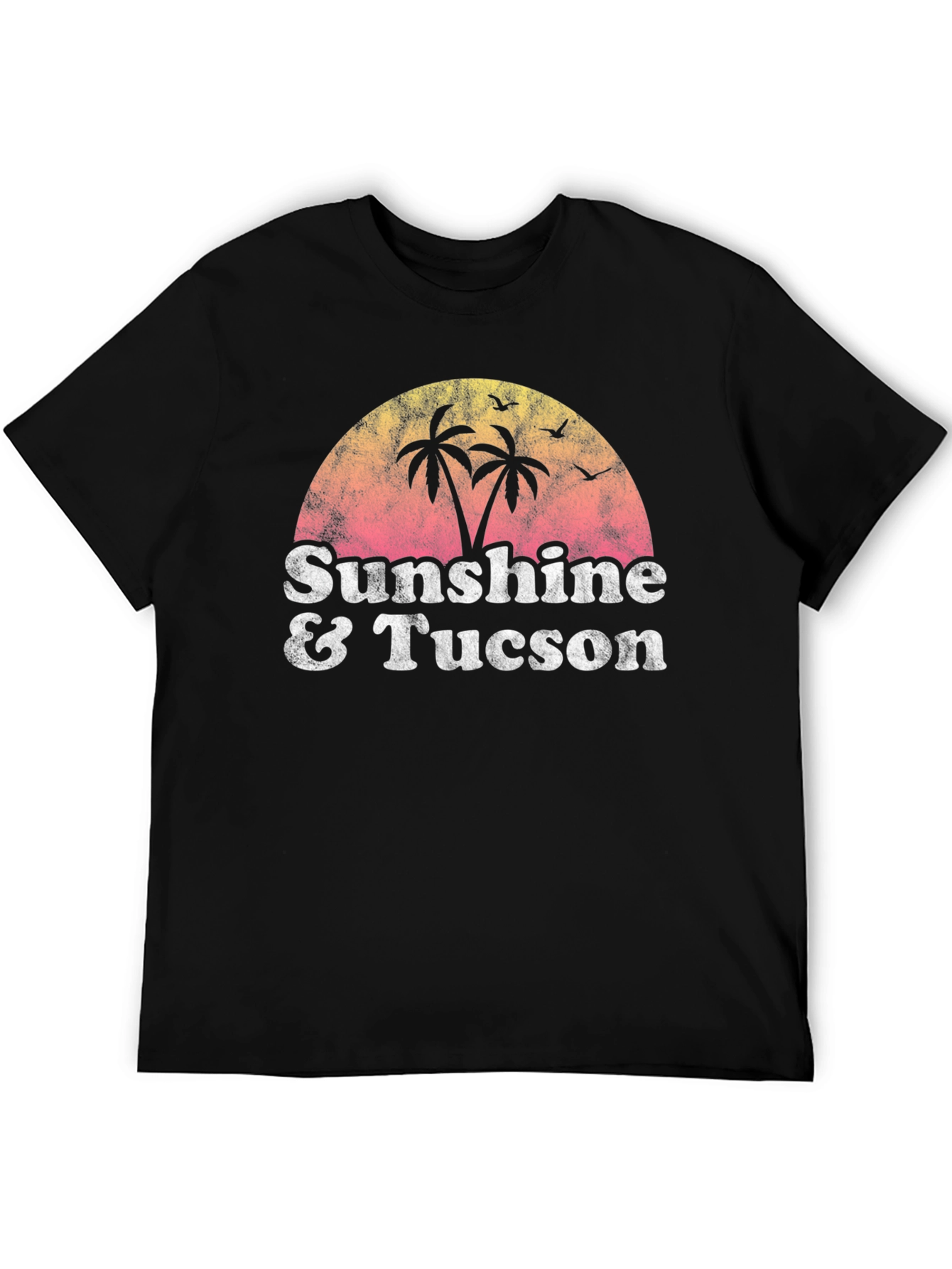Sunshine & Tucson Retro Graphic Tee - Black