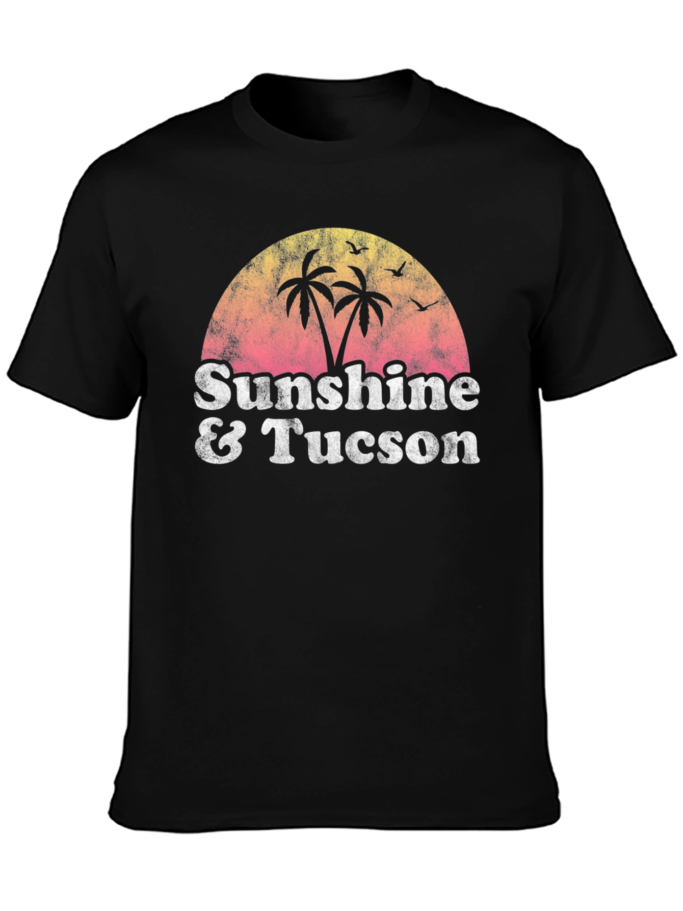 Sunshine & Tucson Retro Graphic Tee - Black
