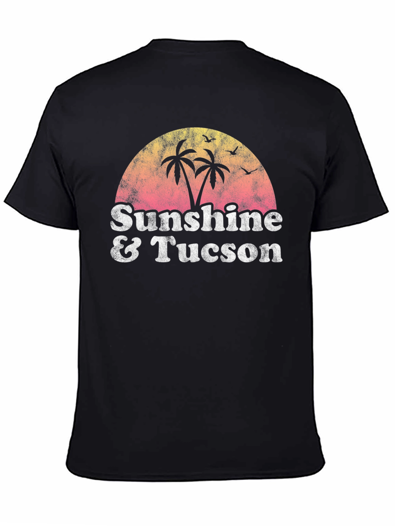 Sunshine & Tucson Retro Graphic Tee - Black