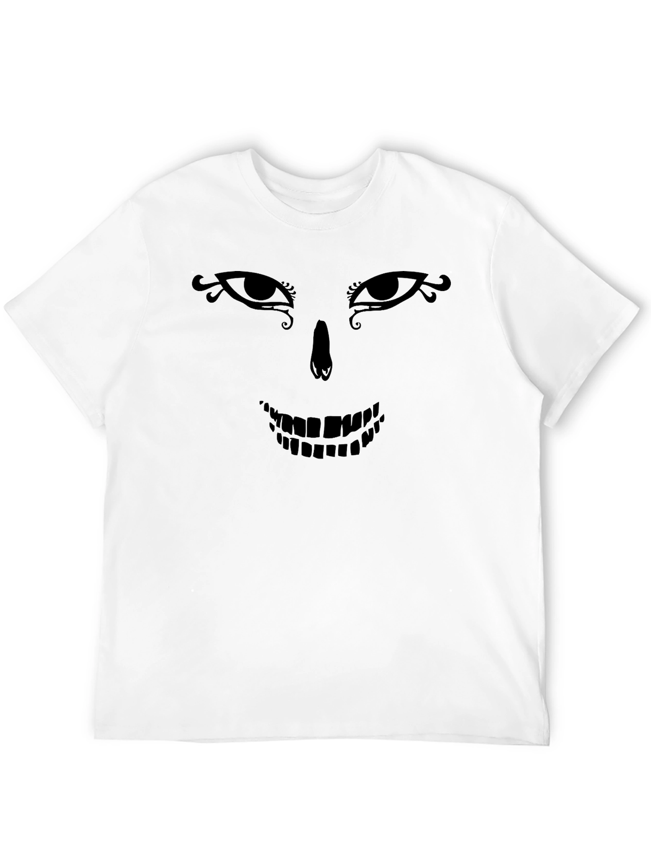 Skull Face Graphic Tee - Stylish & Unique Design