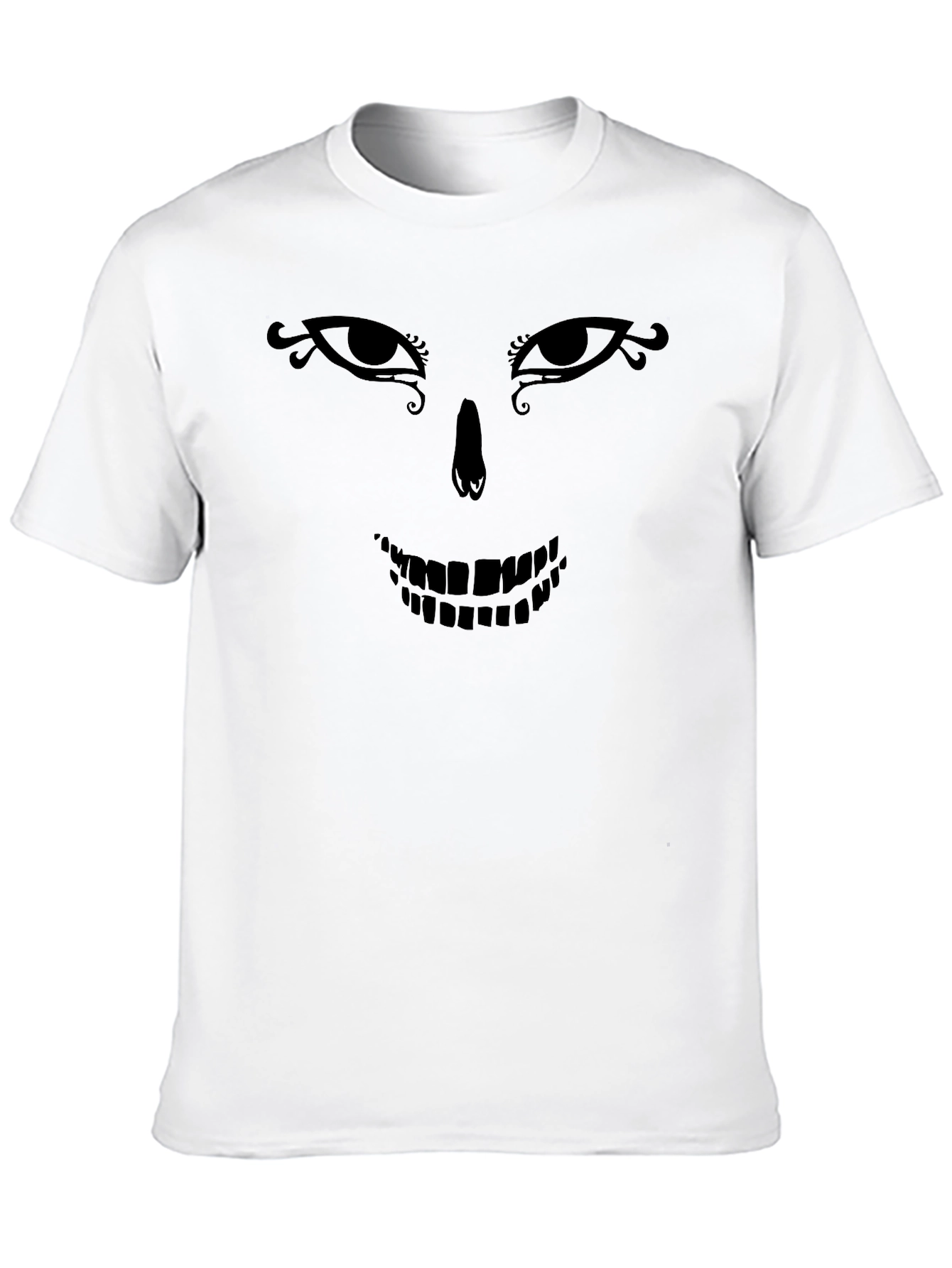 Skull Face Graphic Tee - Stylish & Unique Design